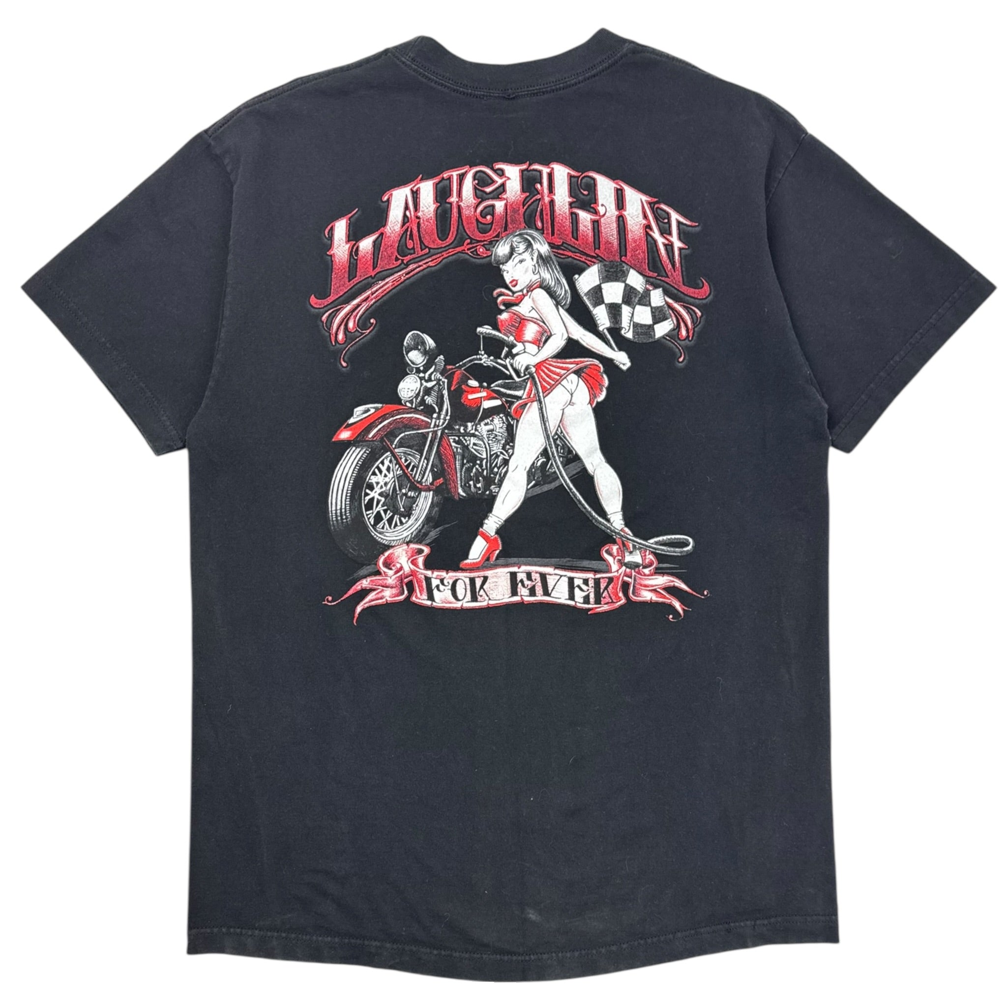 Vintage Y2K Full Service ‘Laughlin’ Pin Up Girl T-Shirt