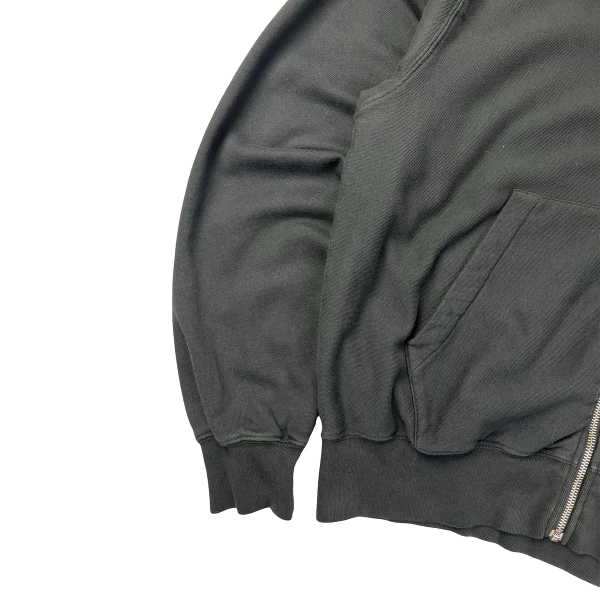 Stussy Lightweight Terry Zip Up Hoodie Charcoal Grey