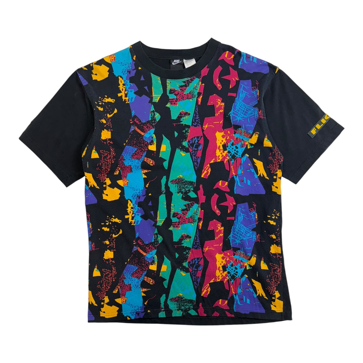 Vintage 1980s Nike Air Jordan Flight AOP T-Shirt Black