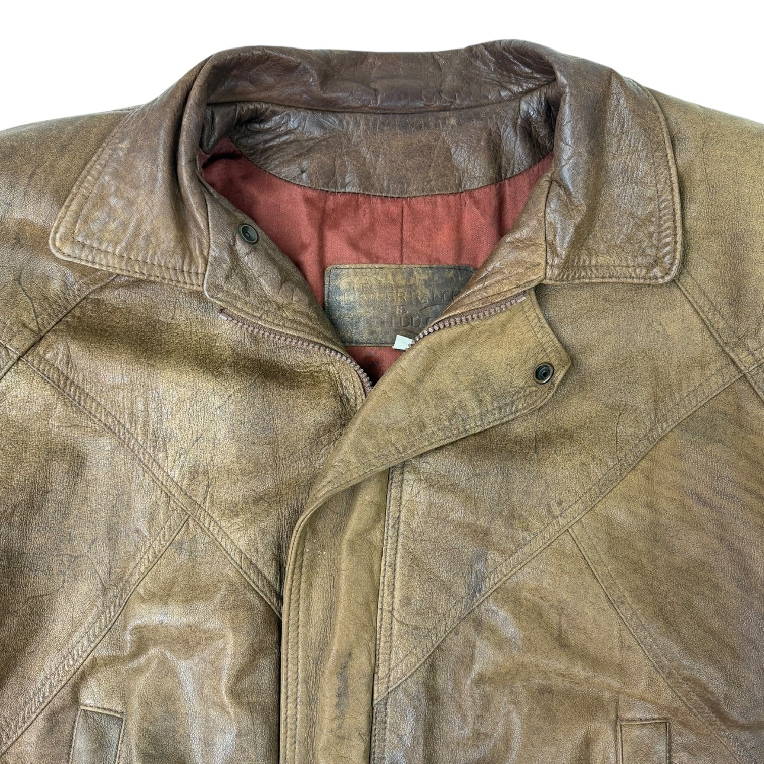 Vintage Leather Jacket Brown