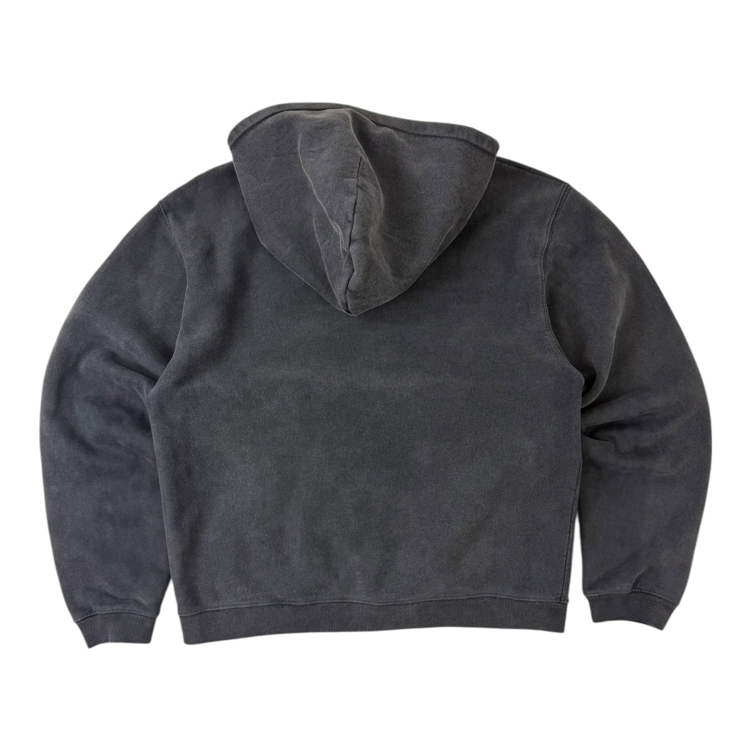 Stussy Faded Graphic Zip Hoodie Washed Black