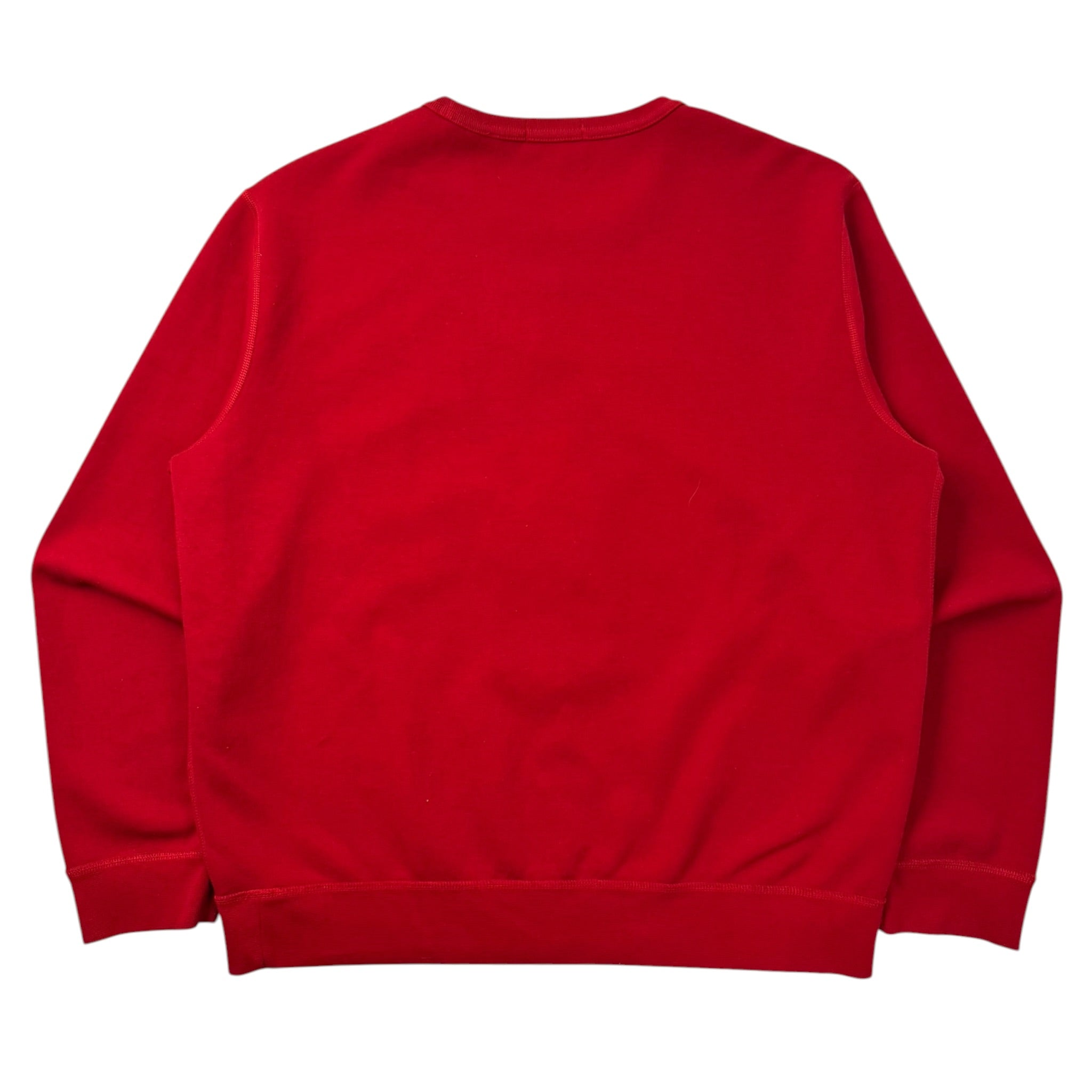 Polo Ralph Lauren  Felt Embroidered Crewneck Red