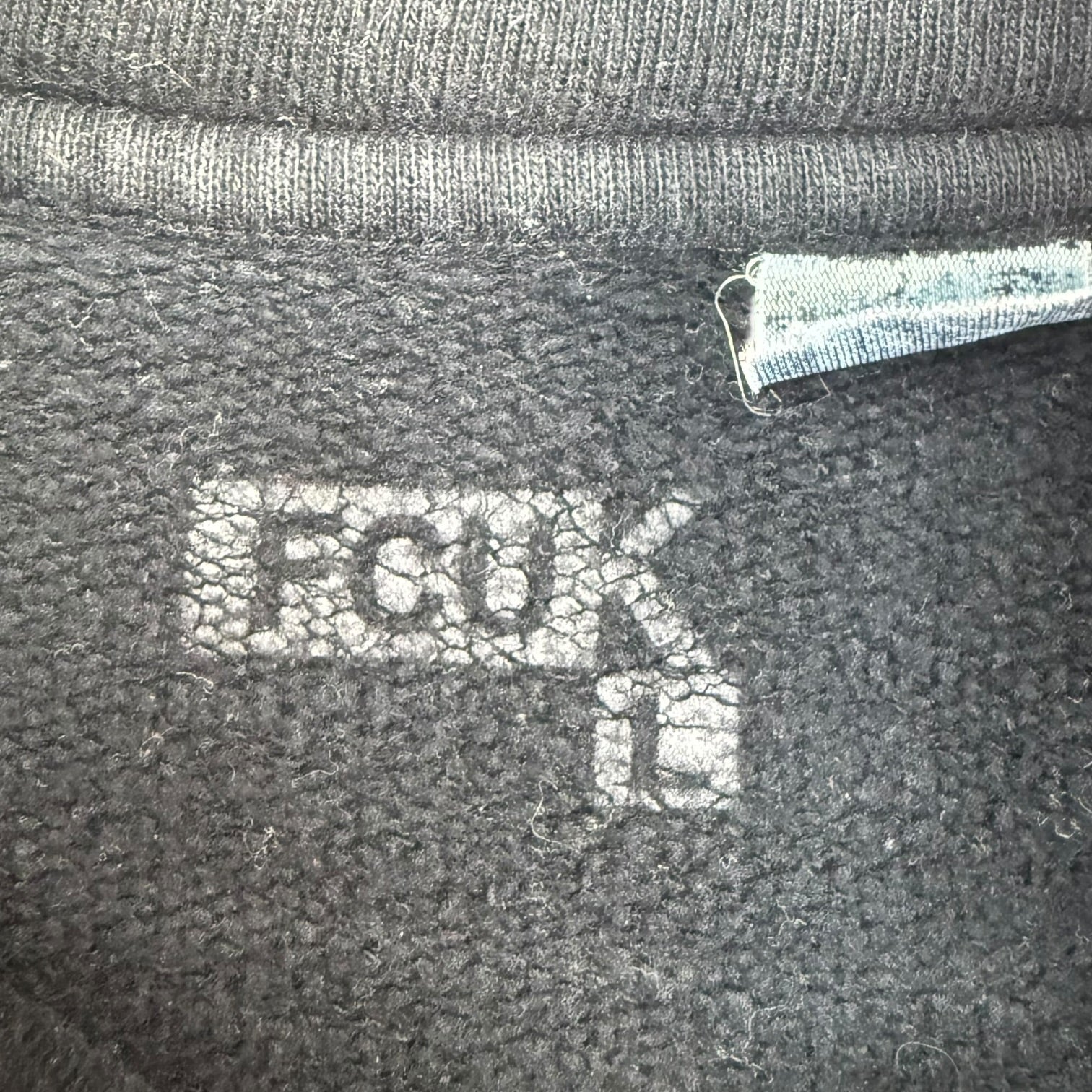 (W) French Connection FCUK Zip Up Sweater Black