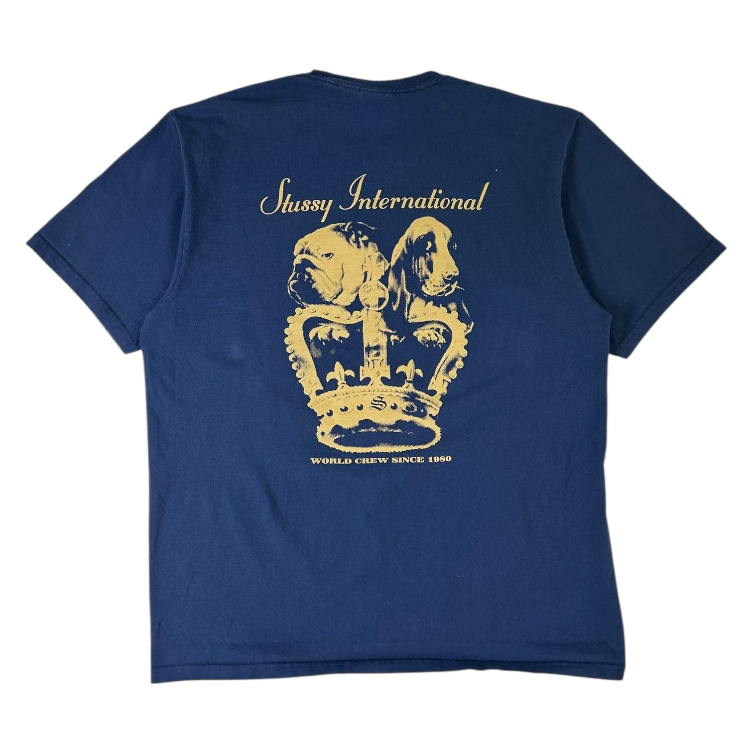 Stussy Dog Crown T-Shirt Navy