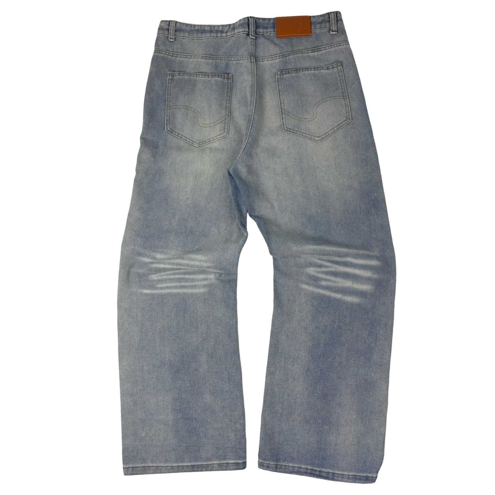 Vintage DSquared Light Wash Baggy Flared Denim Bottoms