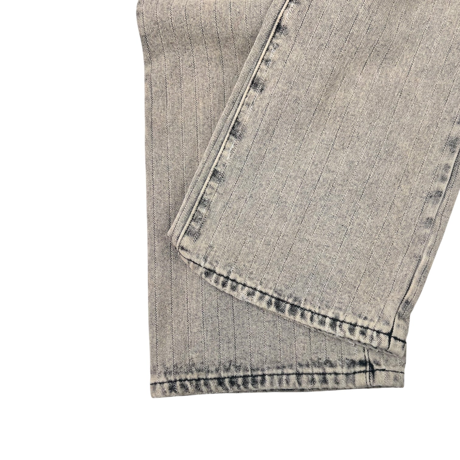 Basketcase Gallery LAX Flared Denim Pants Grey