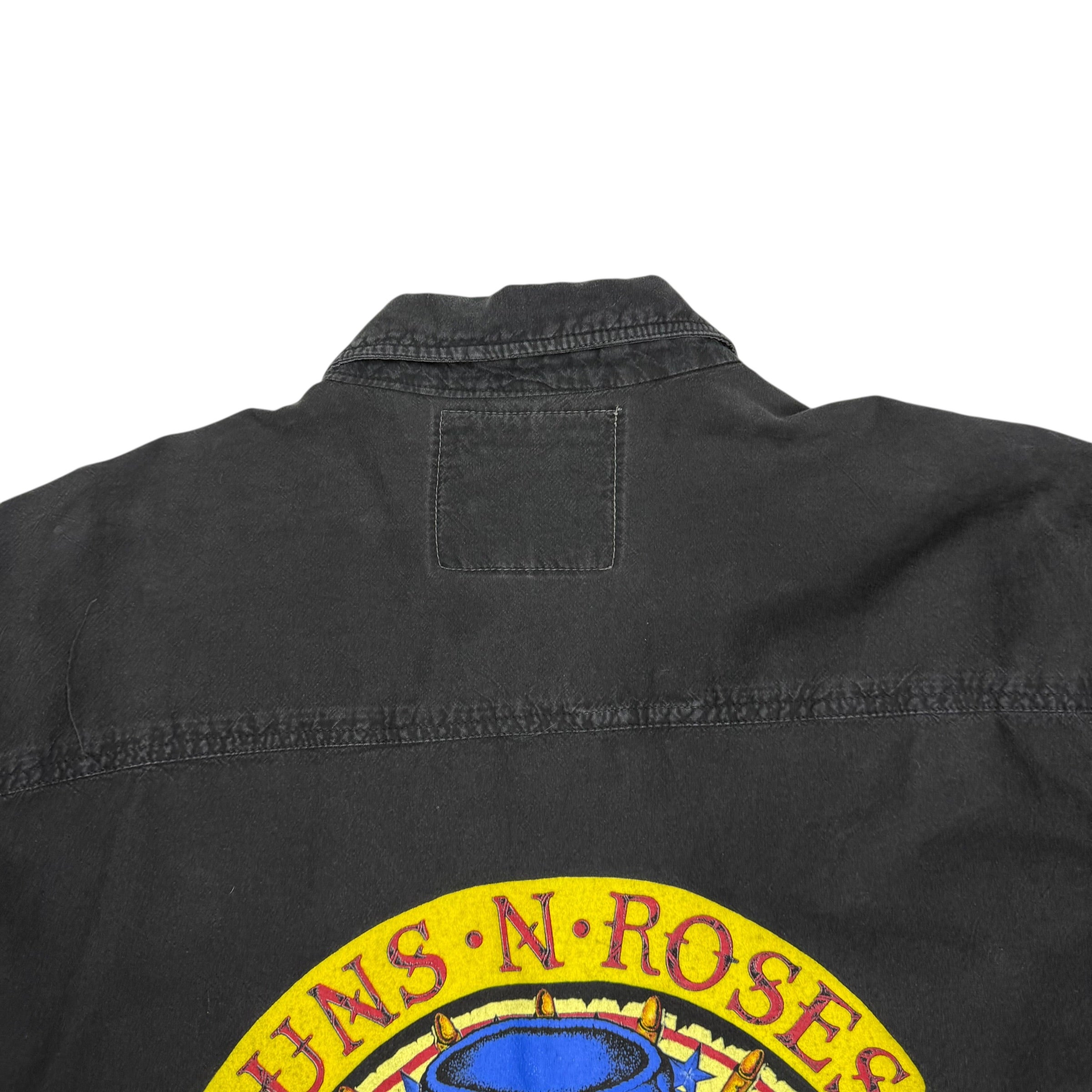 1991 Guns N Roses Civil War Button Up Shirt Black