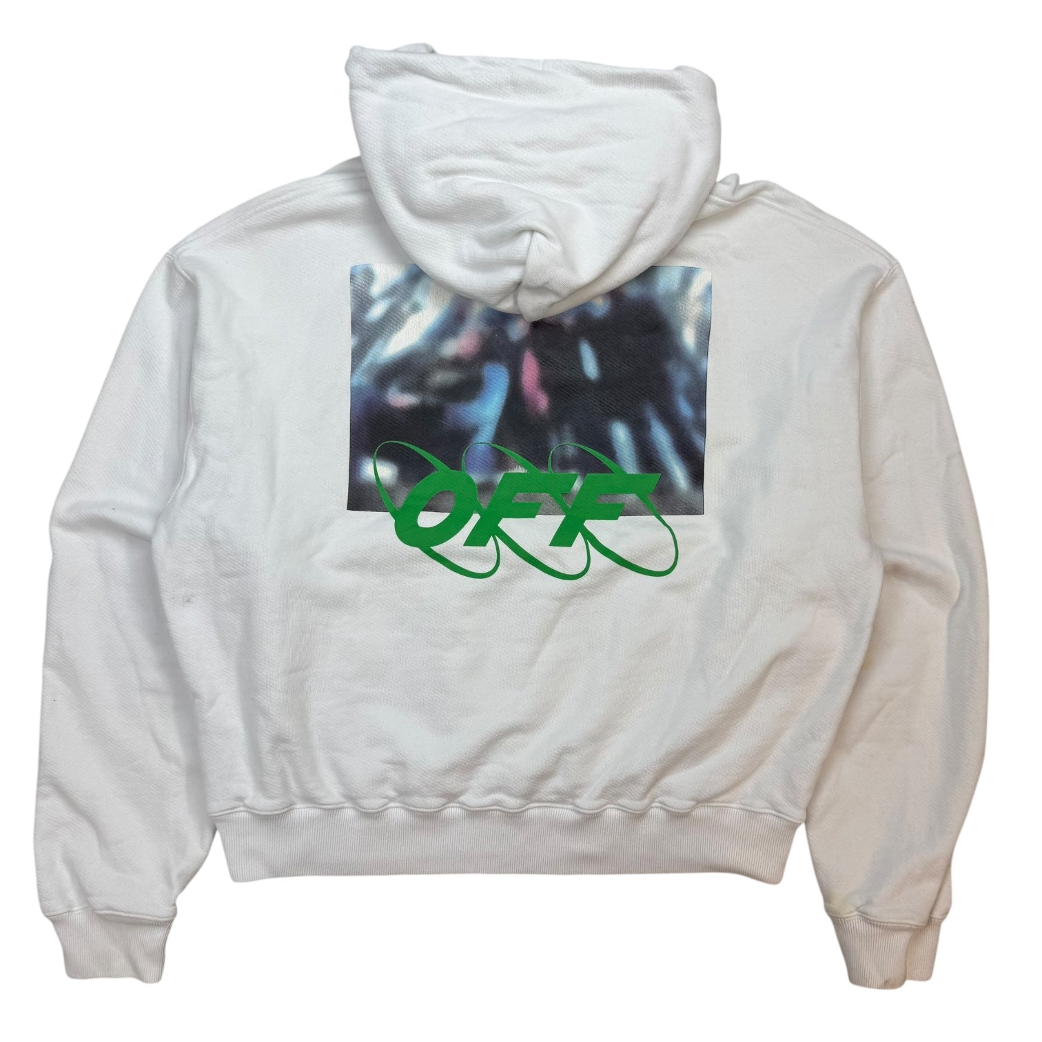 Off-White Spray Blurred Hoodie White