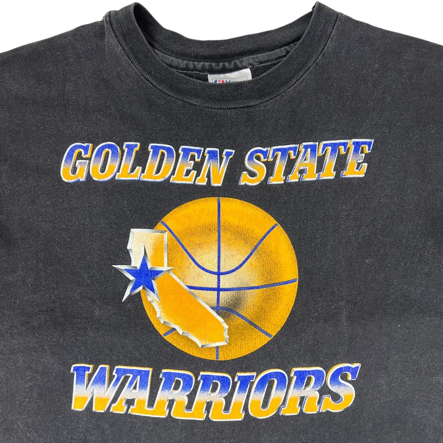 Vintage 1991 Playoffs Golden State Warriors T-Shirt Grey