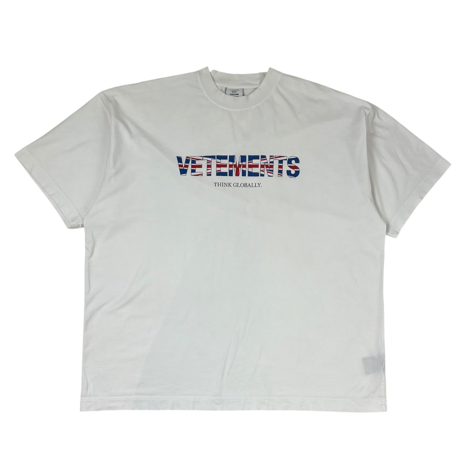 Vêtements United Kingdom Flag Logo T-Shirt White