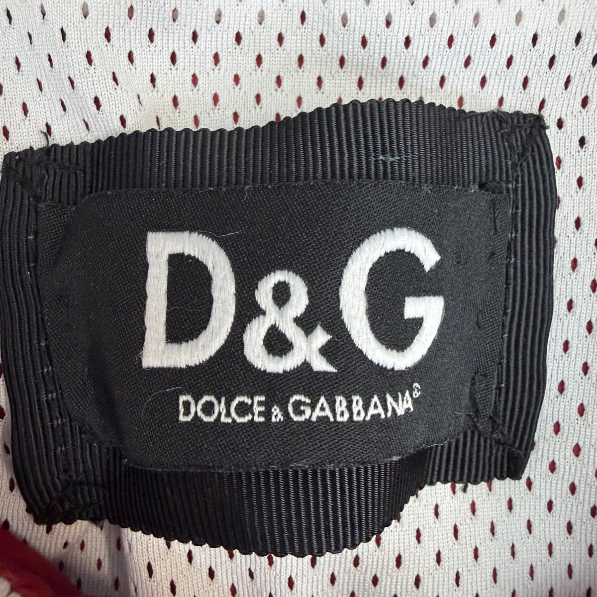 Vintage Dolce & Gabbana Nylon Track Jacket Red