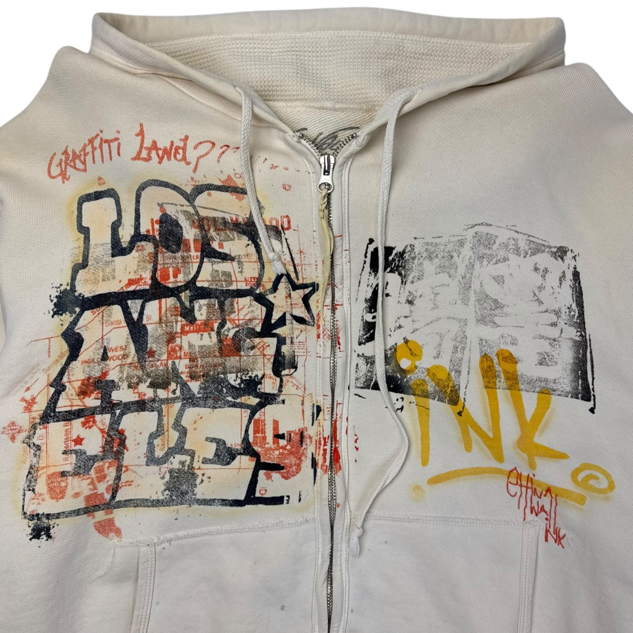 Y2K The Great China Wall ‘Graffiti Land??’ Zip Hoodie