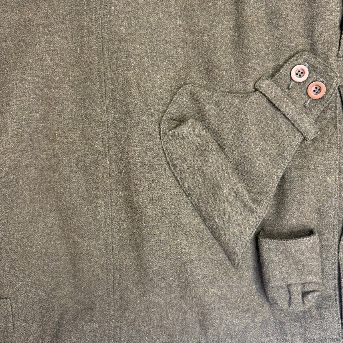 Vintage You Must Create Wool Harrison Jacket Dark Green