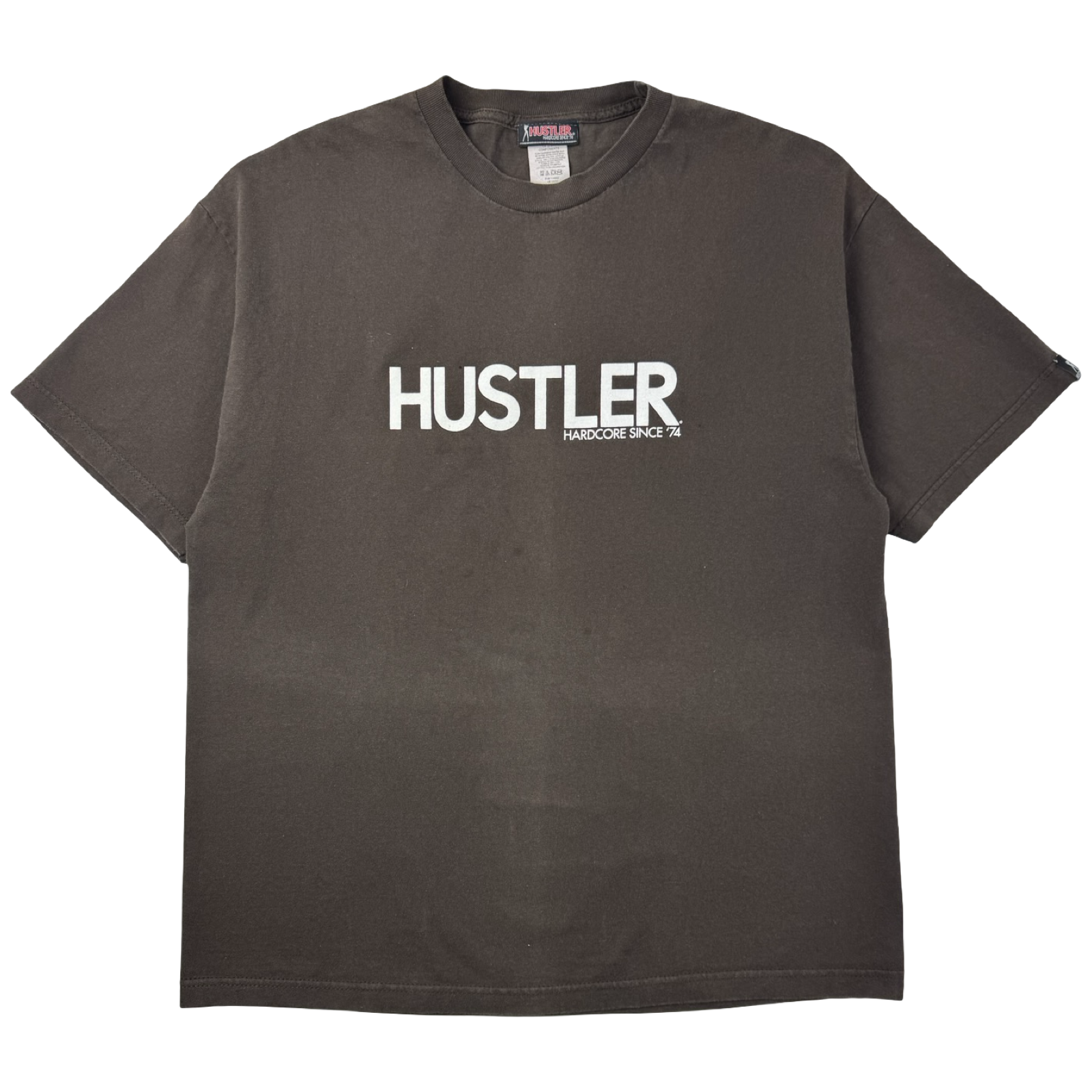 Vintage Hustler Magazine Hardcore Since ‘74 T-Shirt Brown