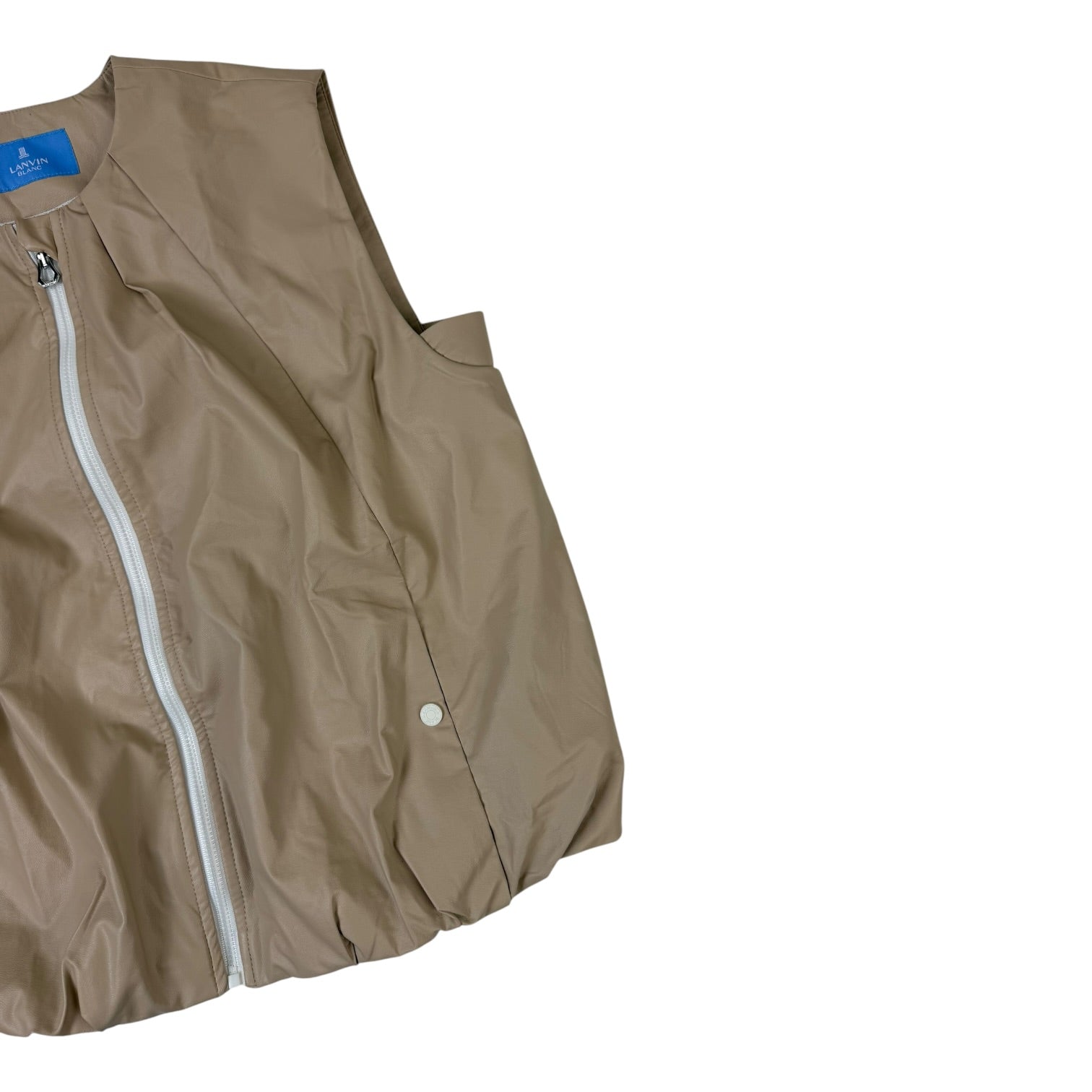 (W) Lanvin Blanc Vest Beige