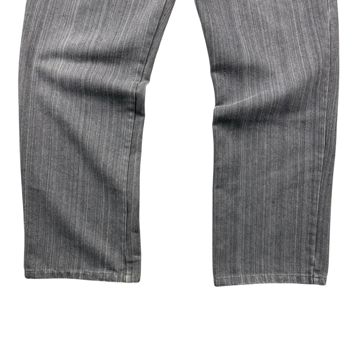 Vintage Square Zero Pattern Pocket Pants Grey