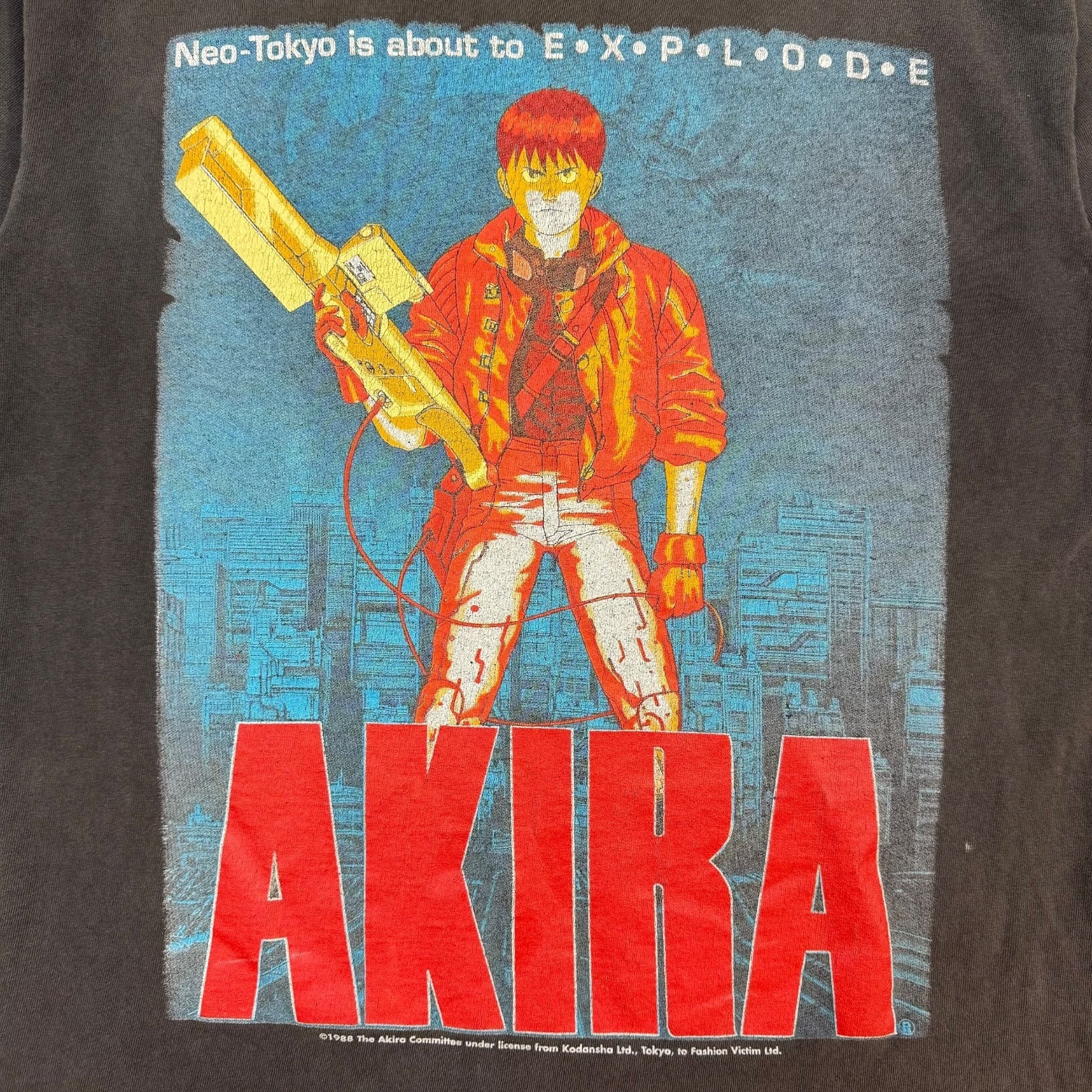 Vintage Fashion Victim Akira ‘Neo-Tokyo…’ Tee Faded Black