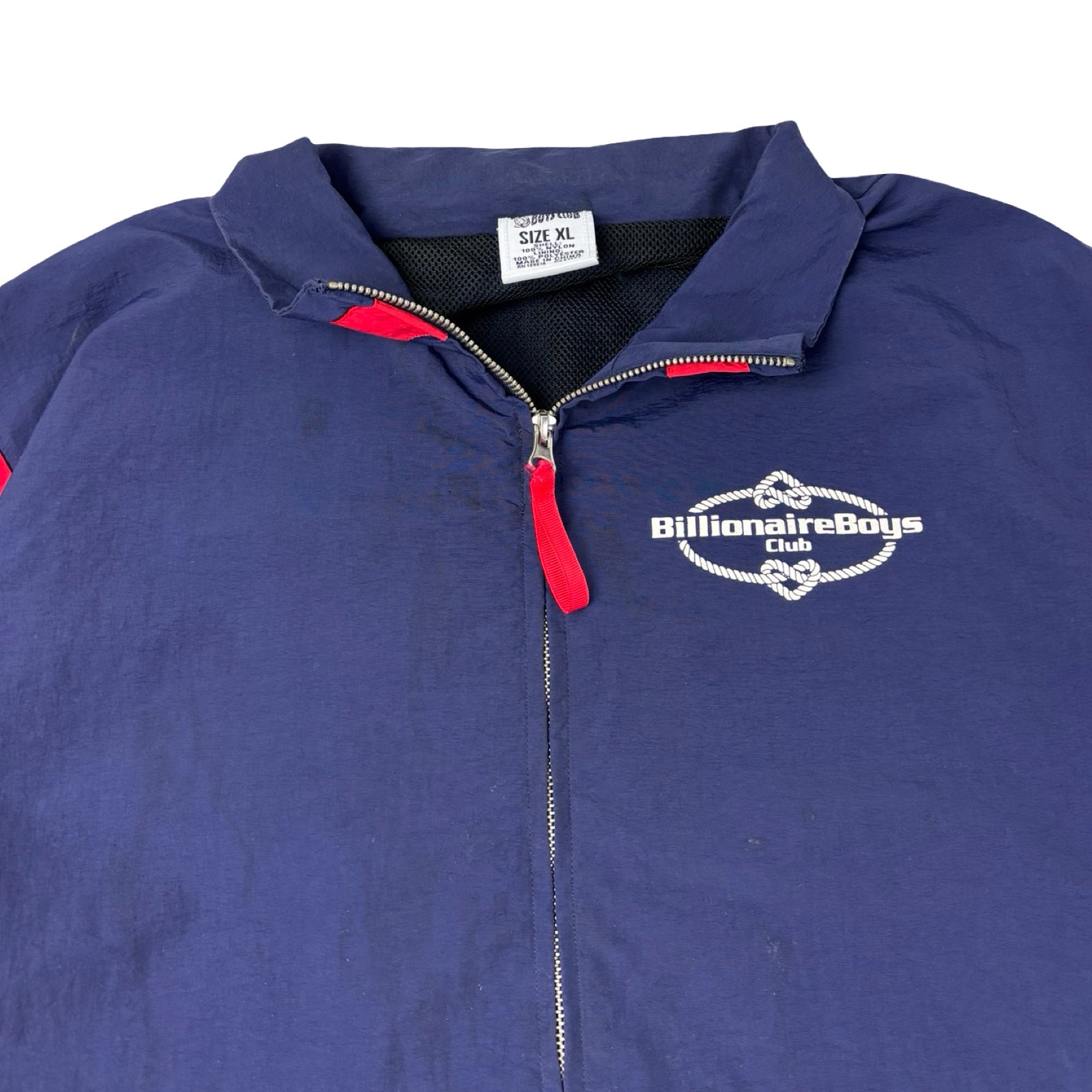 Billionaire Boys Club Nylon Track Jacket Navy Red
