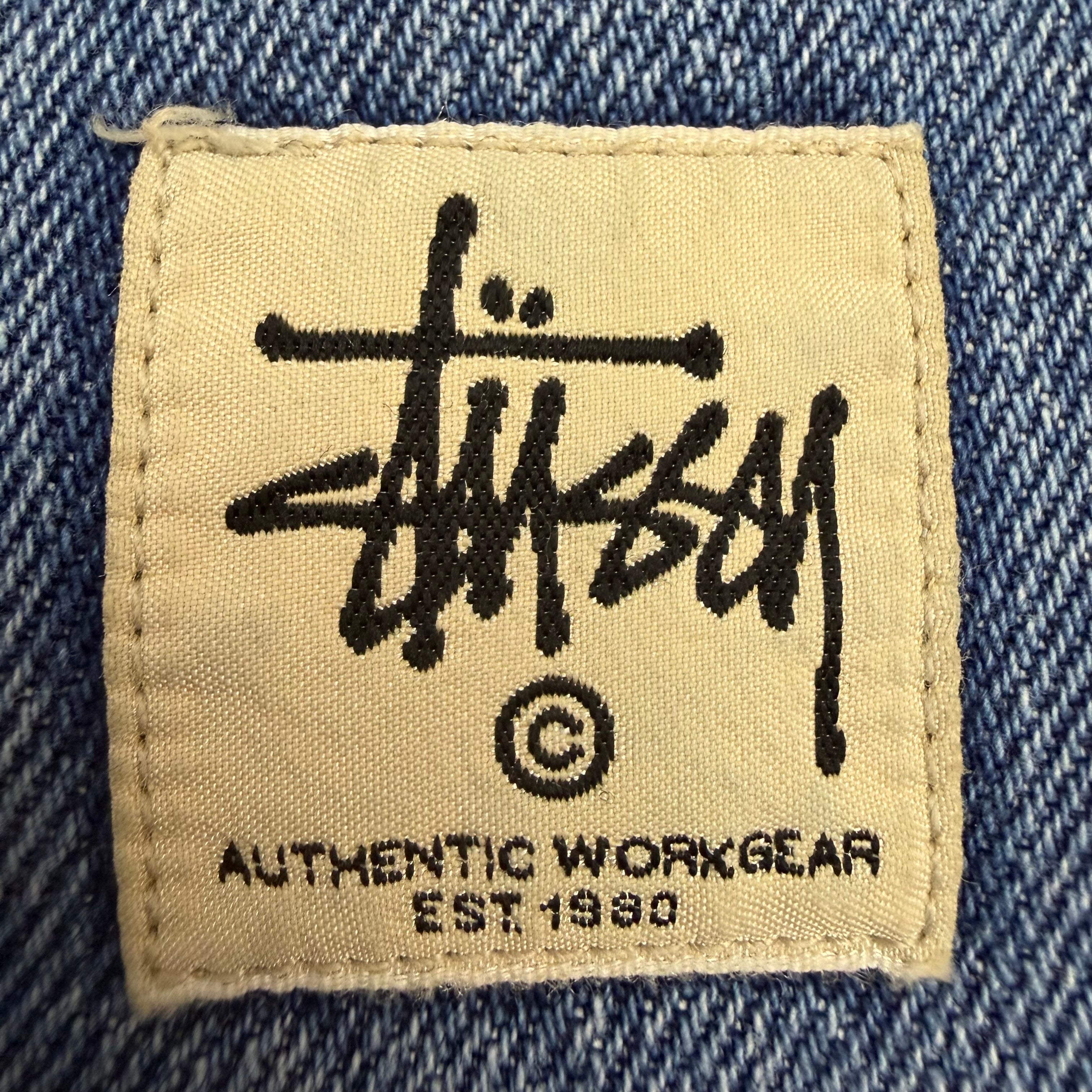 Stussy Denim Double Knee Work Pant Blue