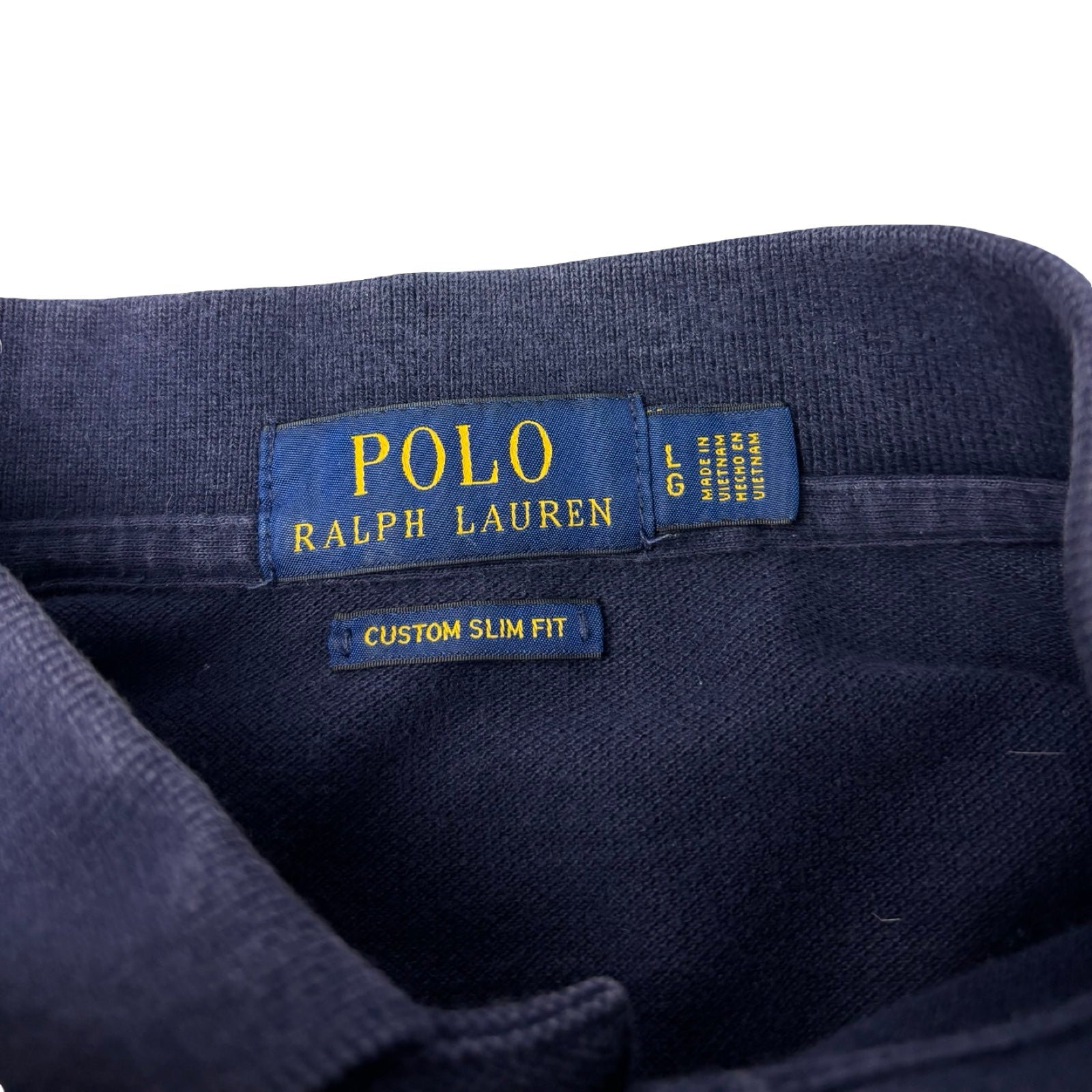 Vintage Polo Ralph Lauren Nonchalant Bear Polo Shirt Navy