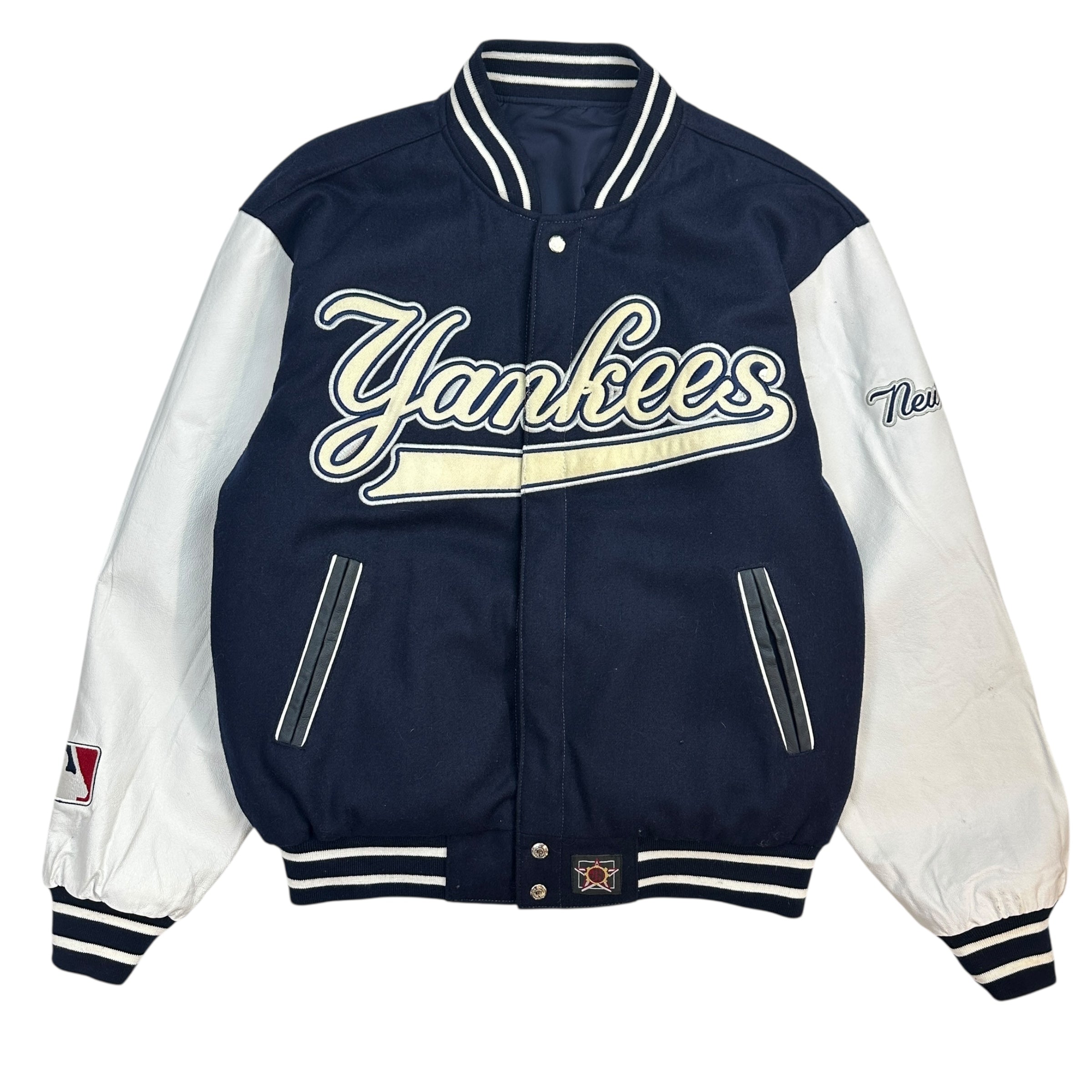 Vintage Jeff Hamilton New York Yankee’s Reversible Bomber Jacket