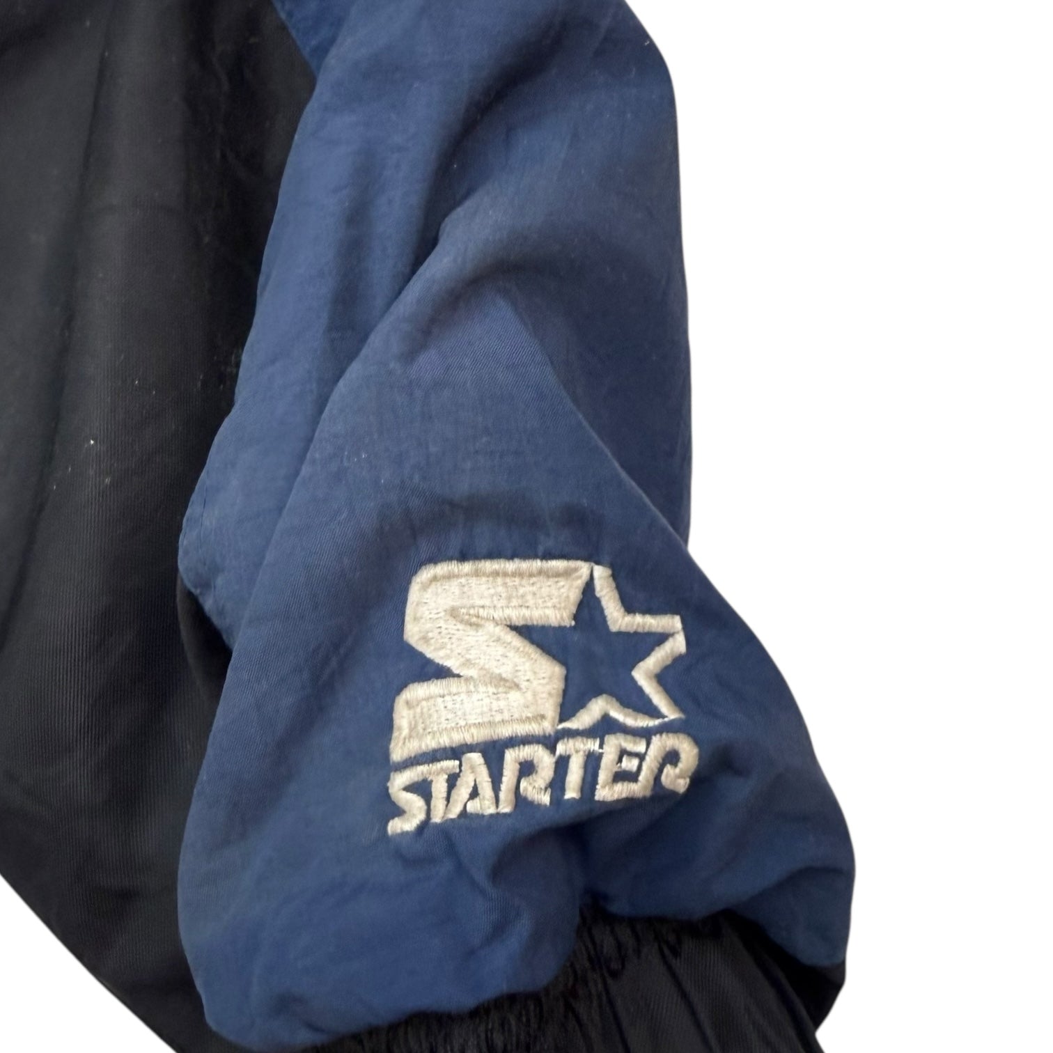 Vintage Starter Notre Dame Anorak Jacket Blue