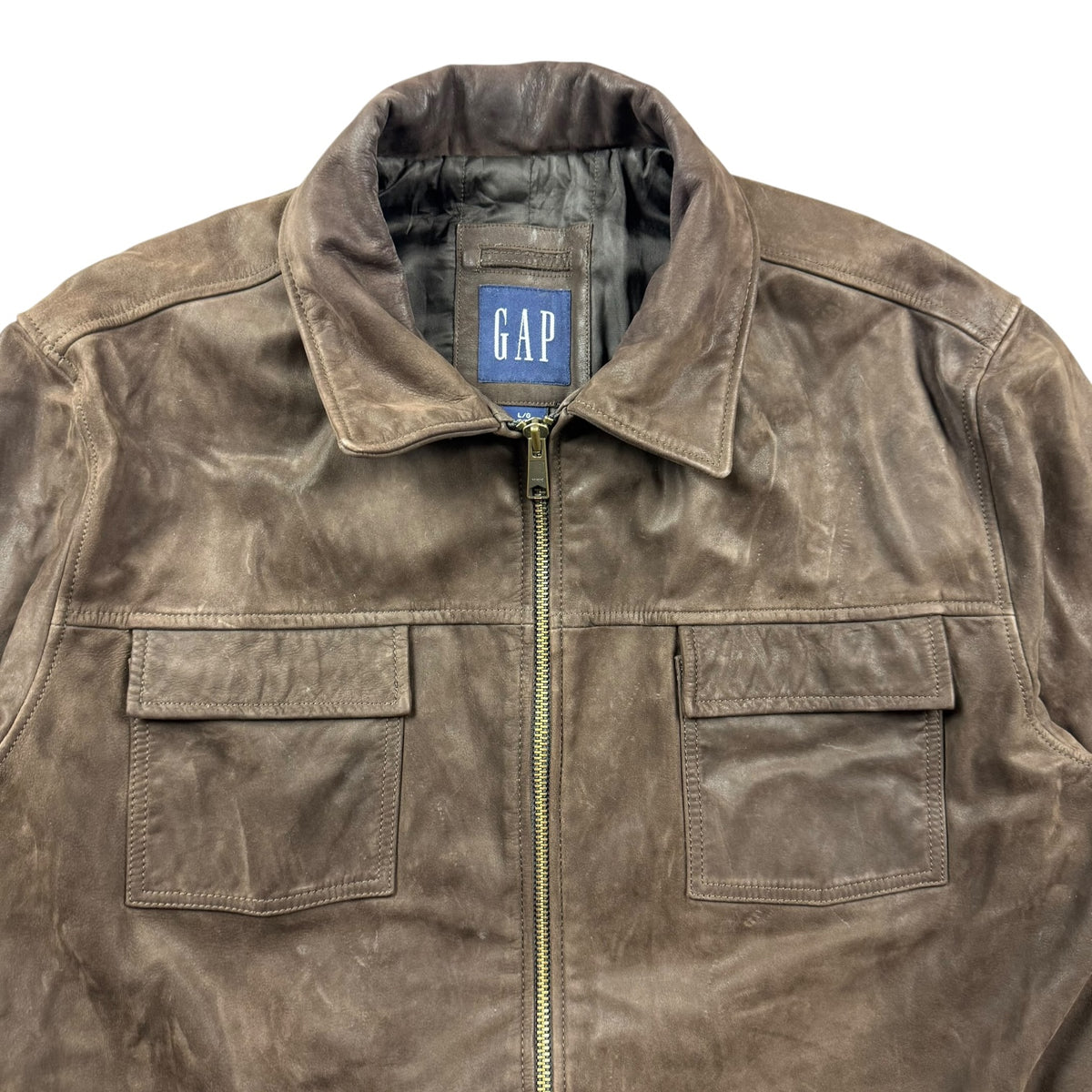 Vintage GAP Leather Jacket Brown