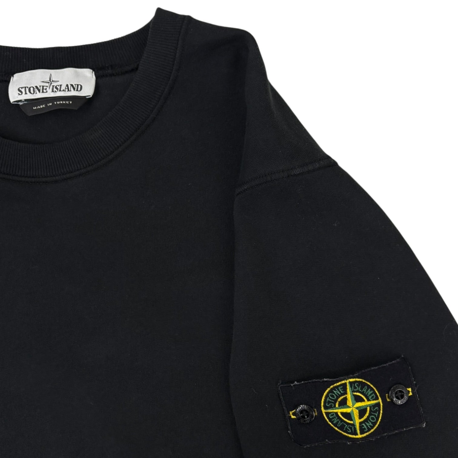 Stone Island Patch Crewneck Black