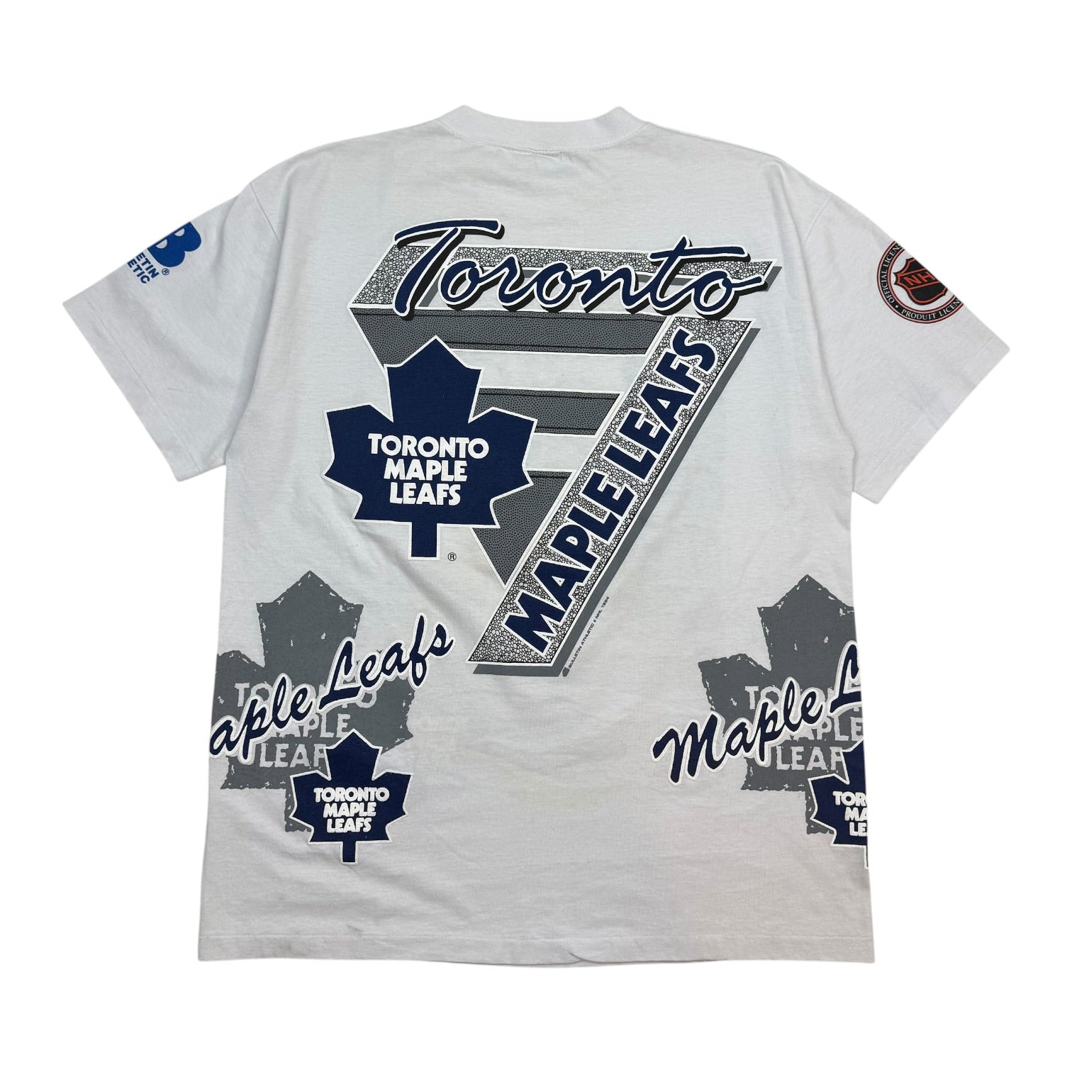1994 Bulletin Toronto Maple Leafs AOP Tee Grey