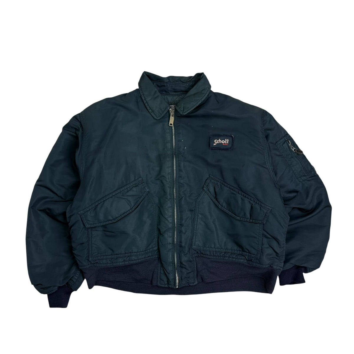 Vintage Schott  N.Y.C. Type CWU-R Bomber Jacket Petrol Blue