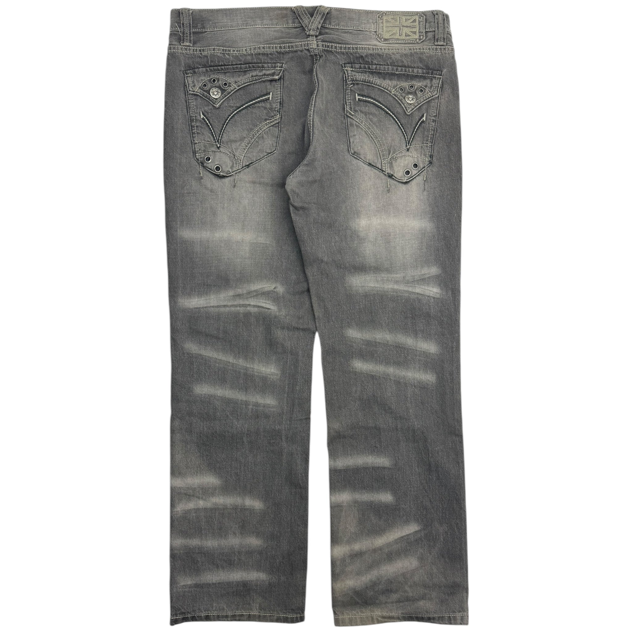 Vintage Y2K Pepe Grey Wash Jeans