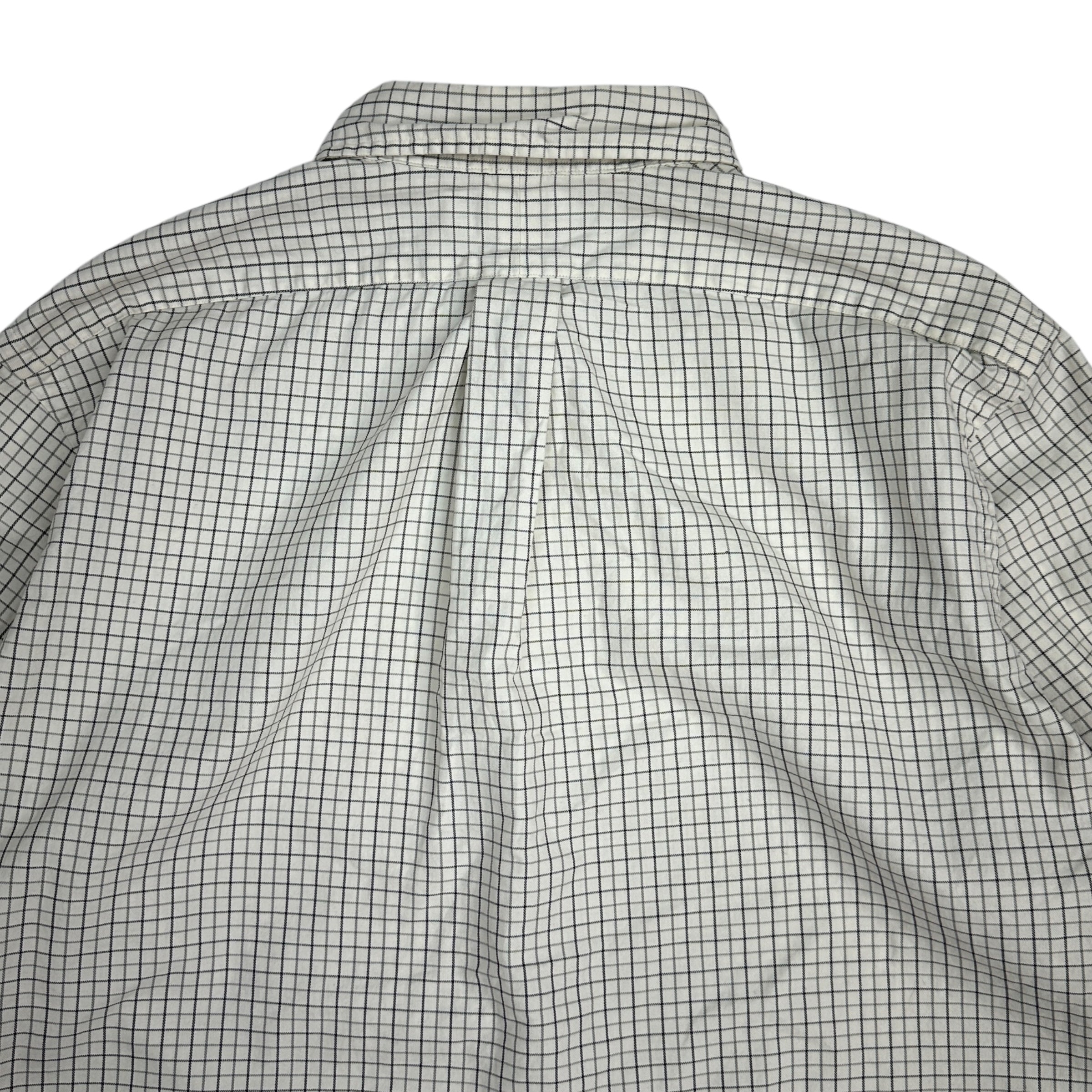 Vintage Ralph Lauren Patterned Button Up White/Grey