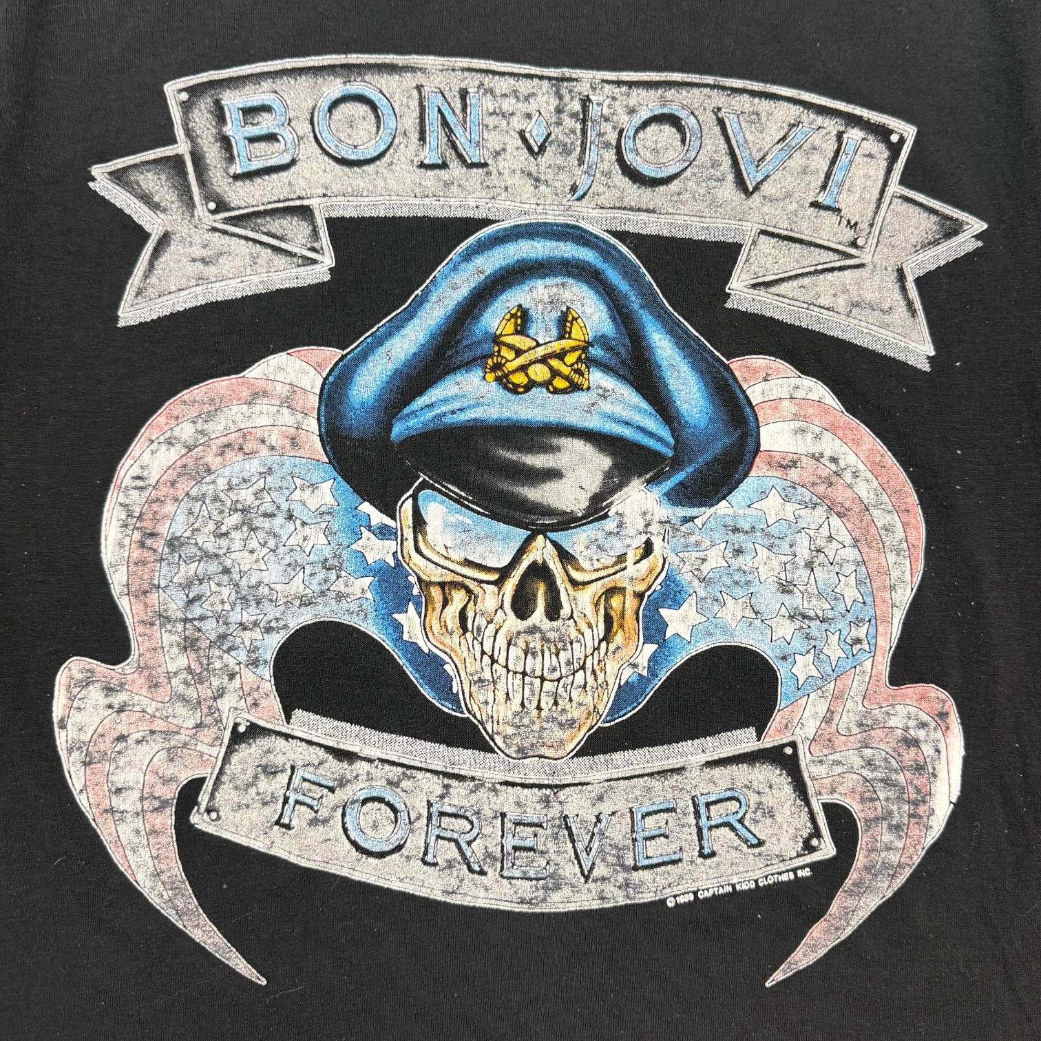 1989 Bon Jovi The Brotherhood Tour Tee Black