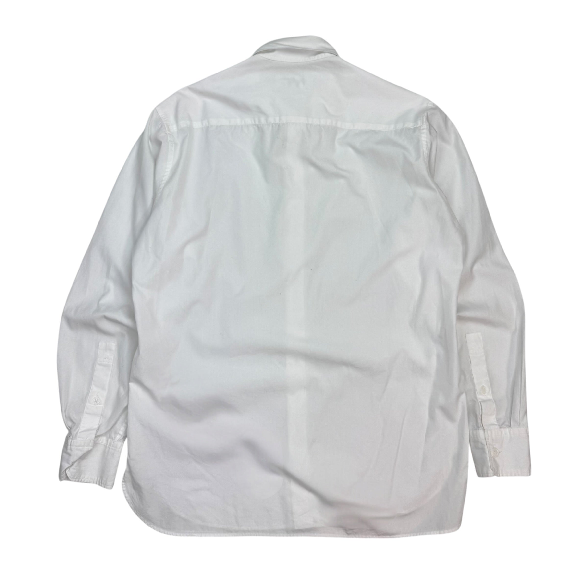 Yohji Yamamoto Pour Homme Broad Cloth Button Up Shirt White