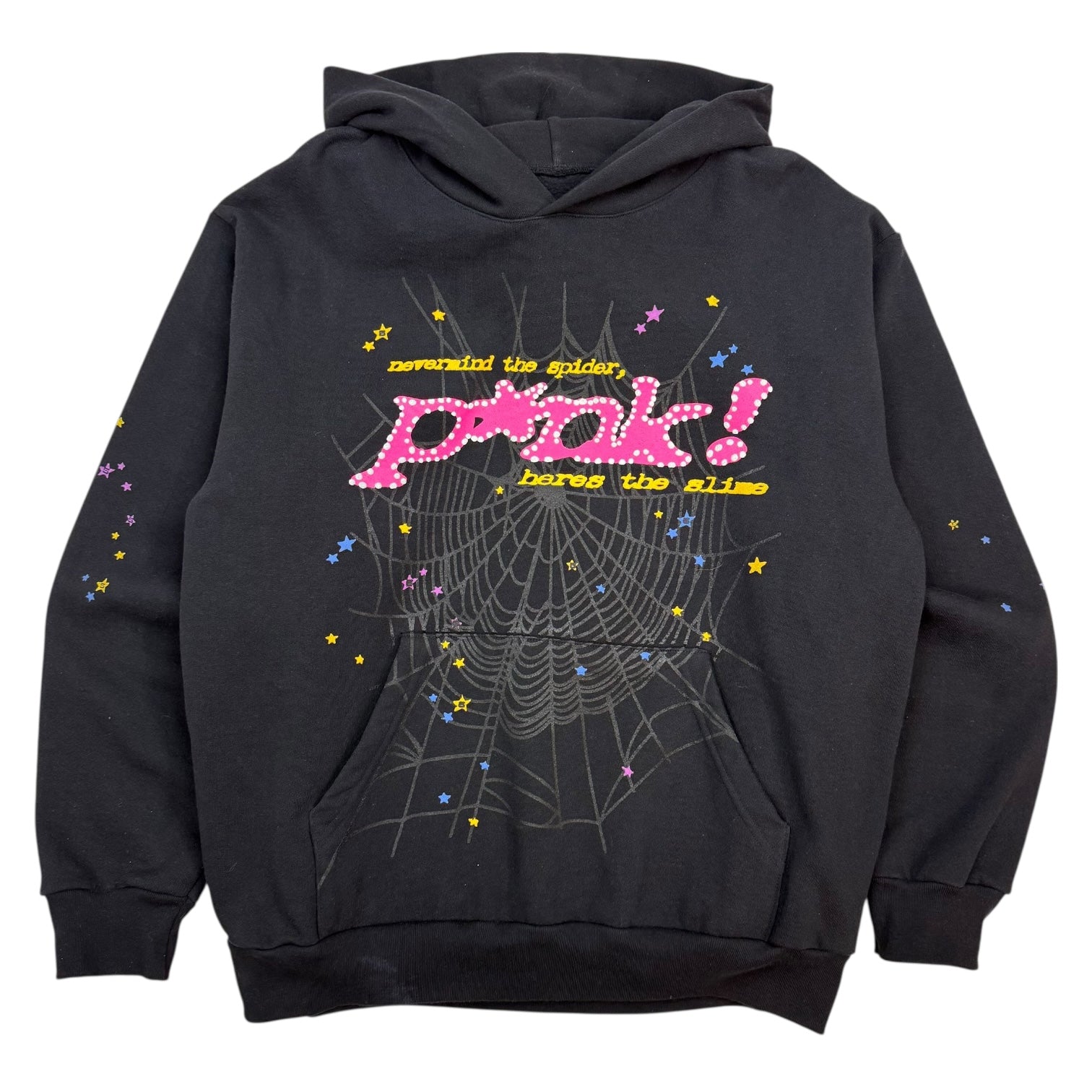 Sp5der P*NK Hoodie Black