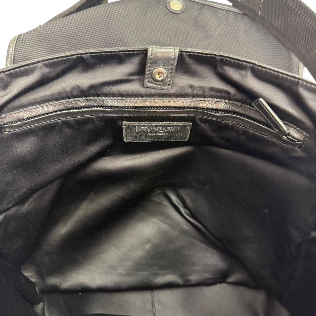 Saint Laurent Nylon Messenger Bag  Black