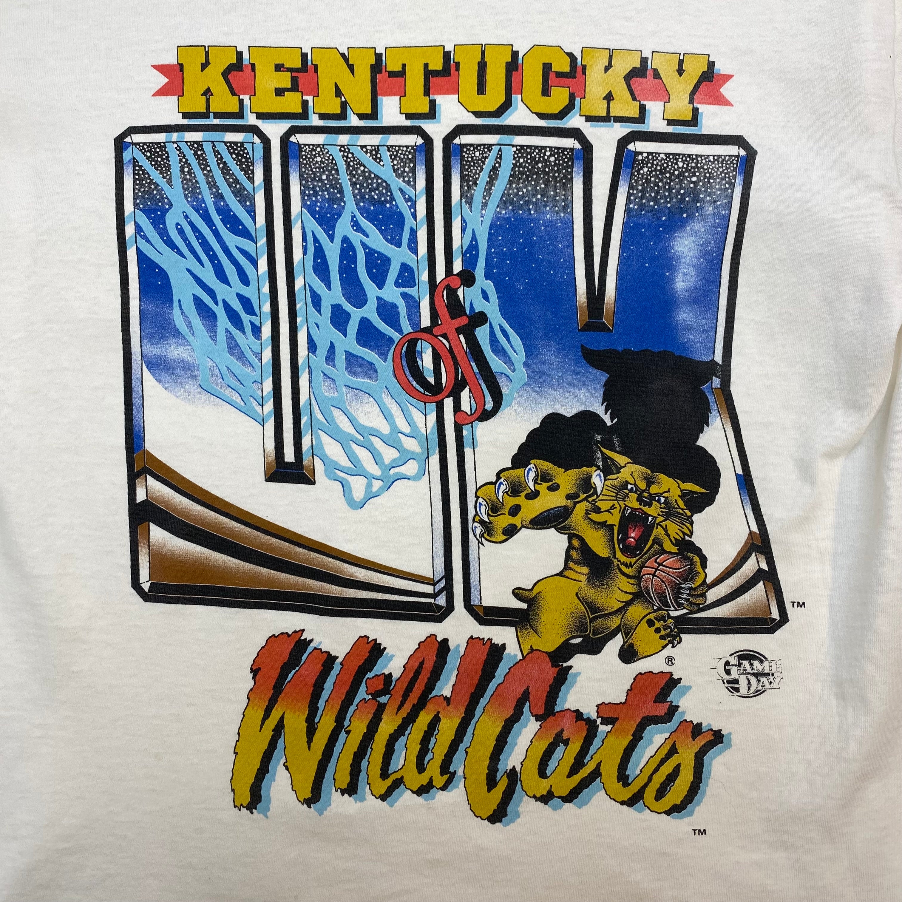 Vintage UofK Kentucky Wildcats Tee White