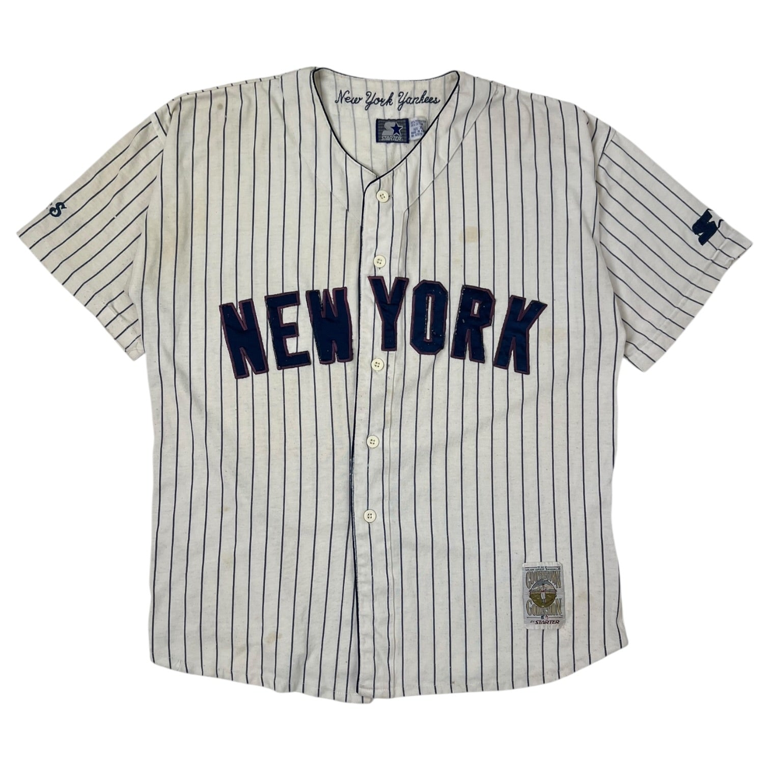 Vintage Starter New York Yankees Pinstripe Jersey