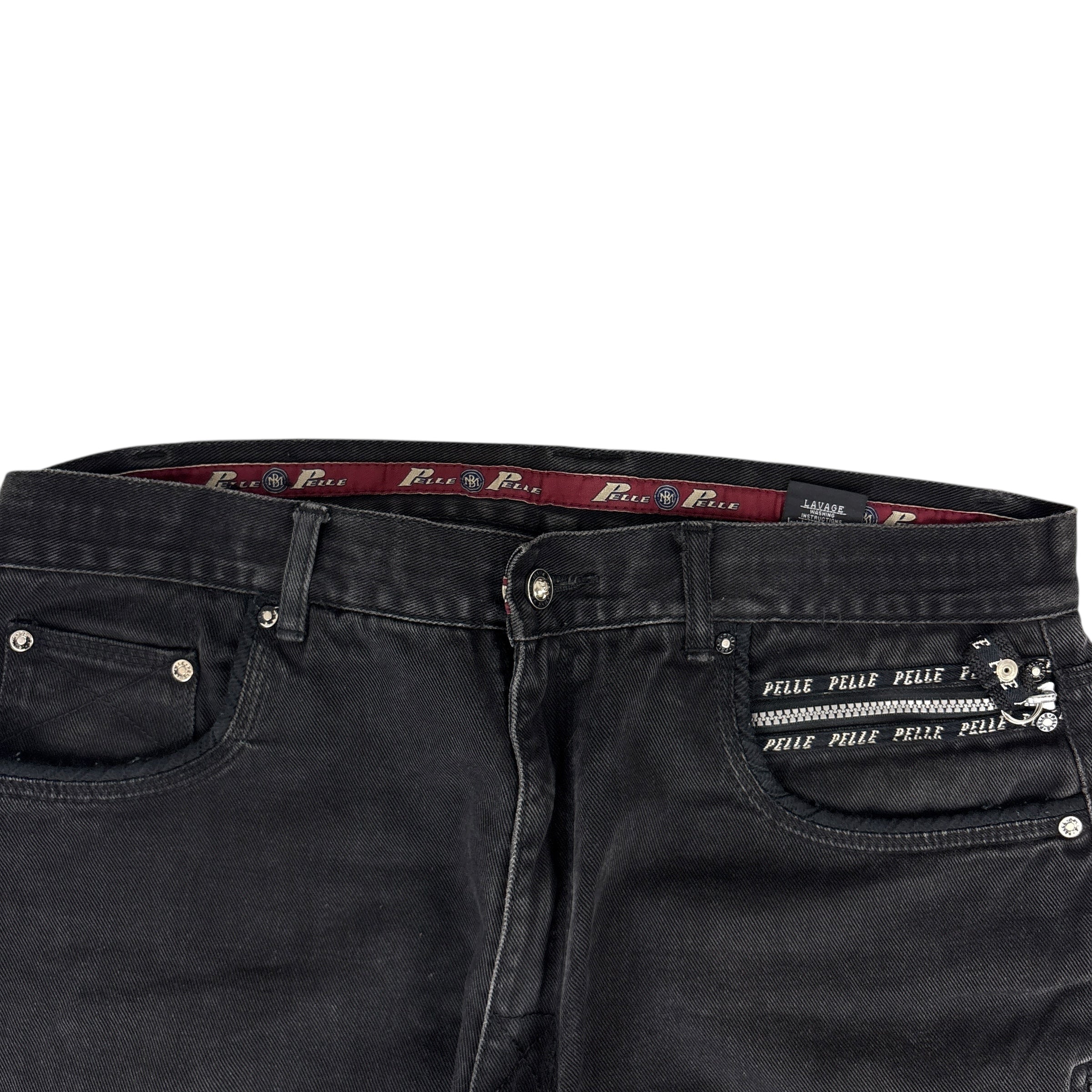 Y2KPelle Pelle Baggy Black Denim Jeans