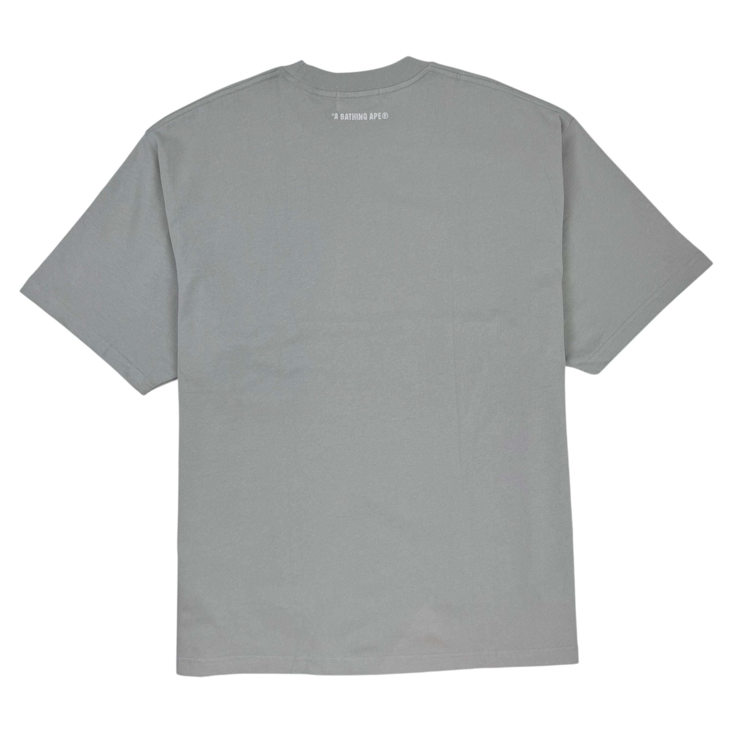 BAPE Ape Head One Point Tonal Tee Grey