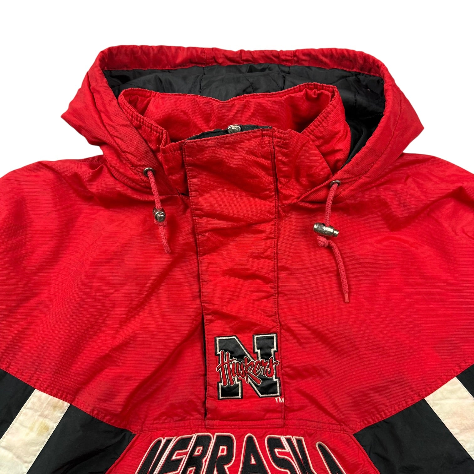 Vintage Starter Nebraska Huskers Anorak Jacket Red/Black