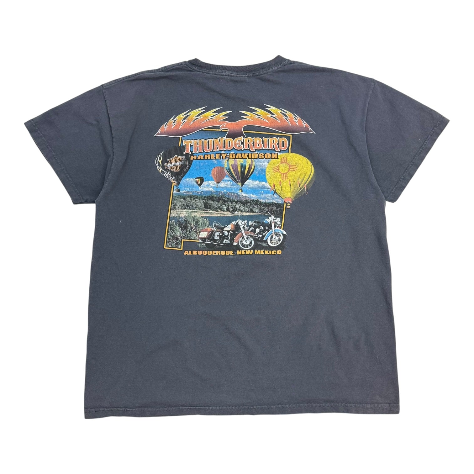 Vintage Harley Davidson Of Albuquerque New Mexico Tee Black