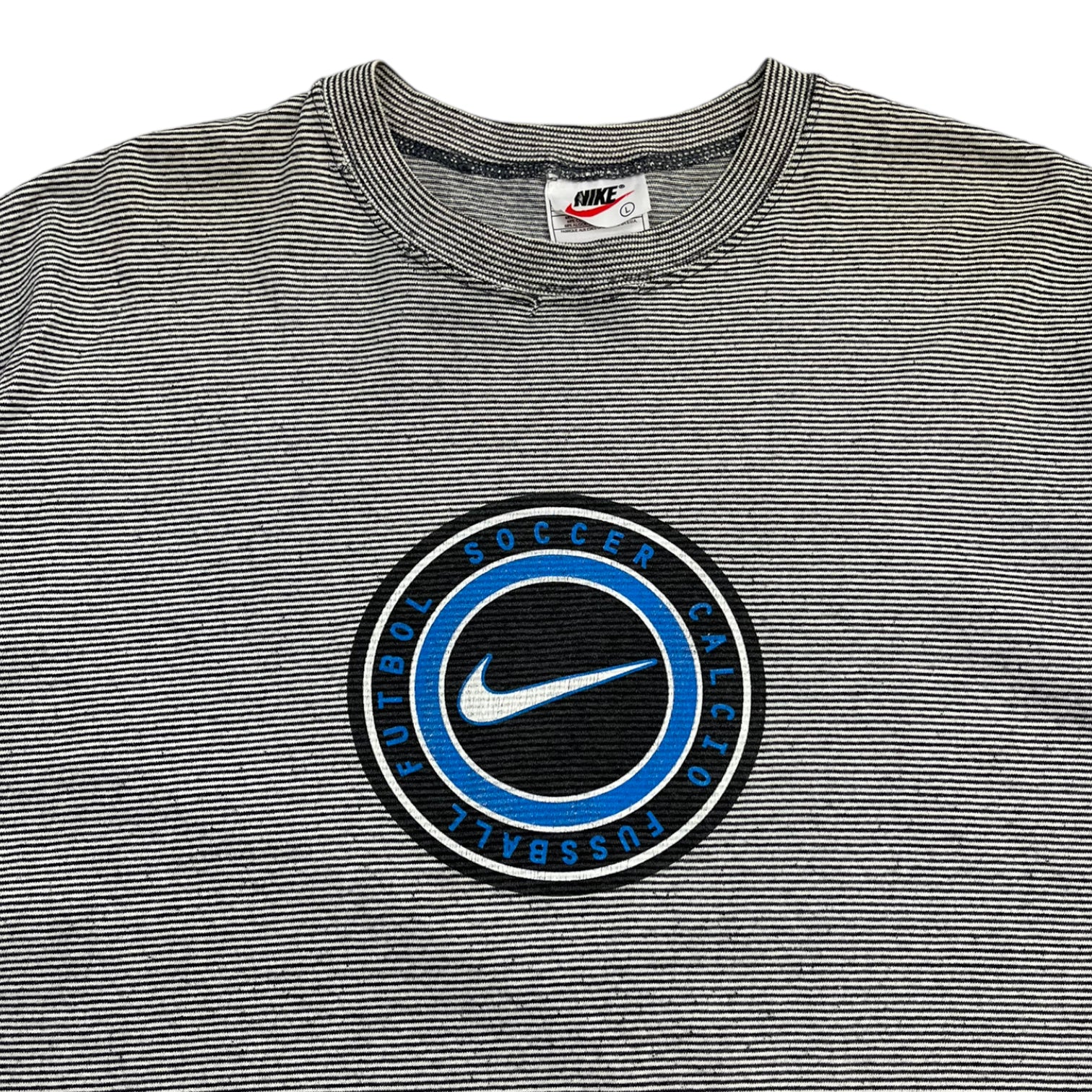 Vintage Nike Soccer Pinstripe T-Shirt