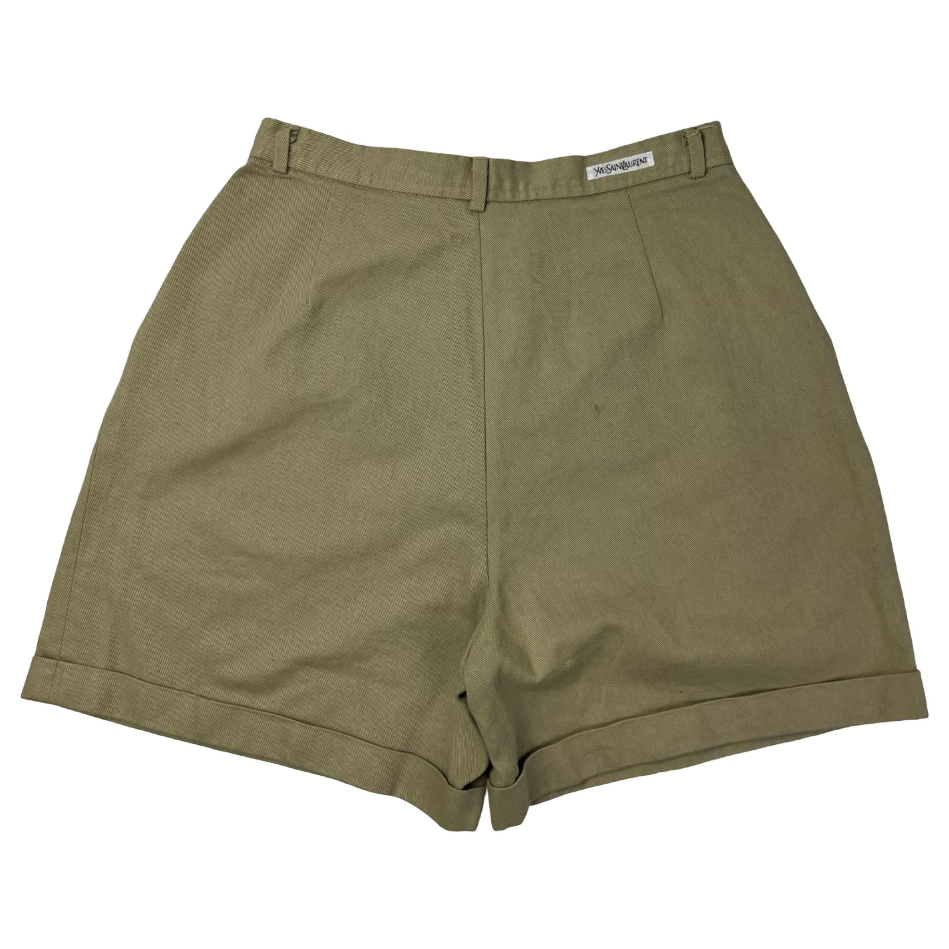 (W) Vintage YSL Sportswear Double Pleated Safari Shorts