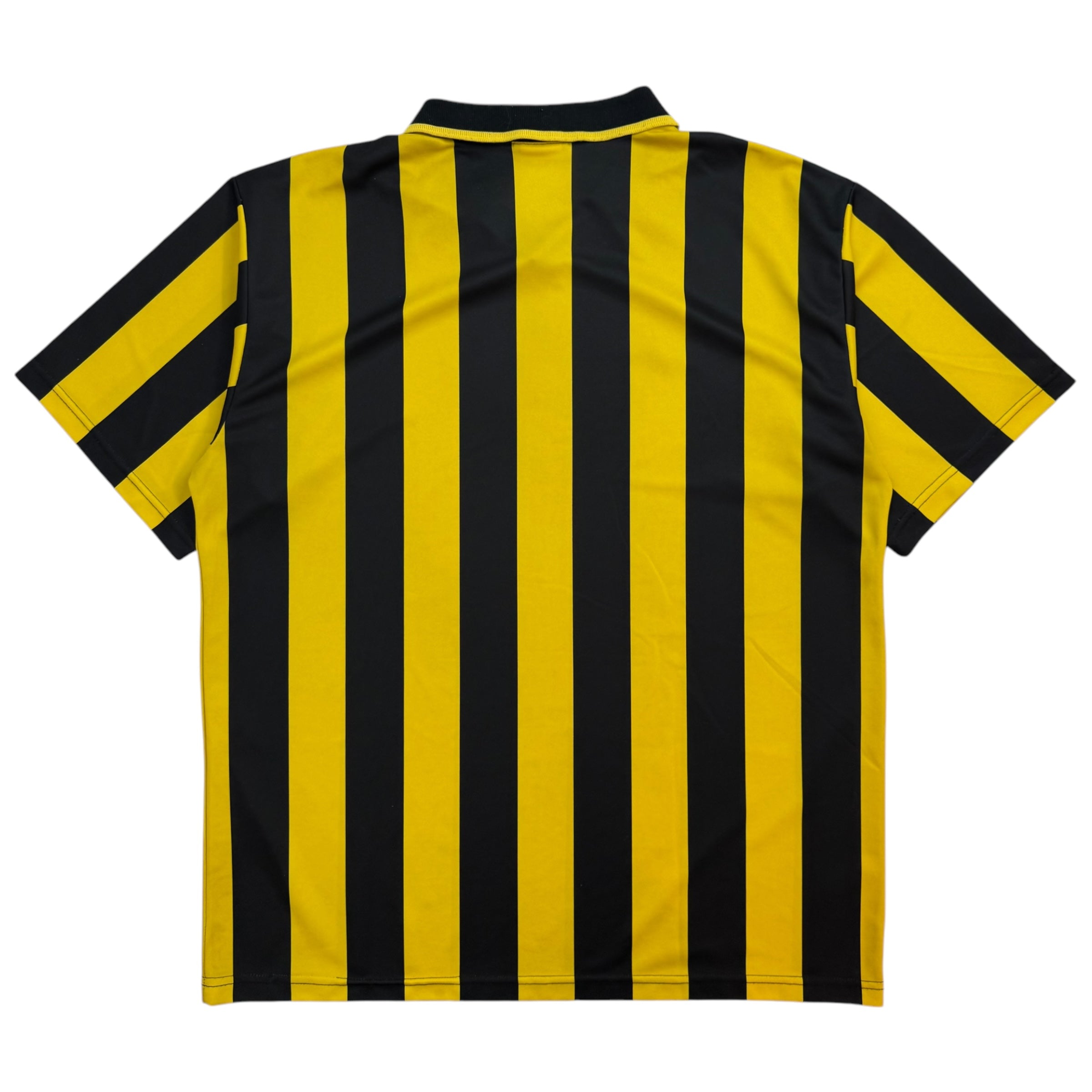 Vintage Umbro Checker Stripe Jersey Black Yellow