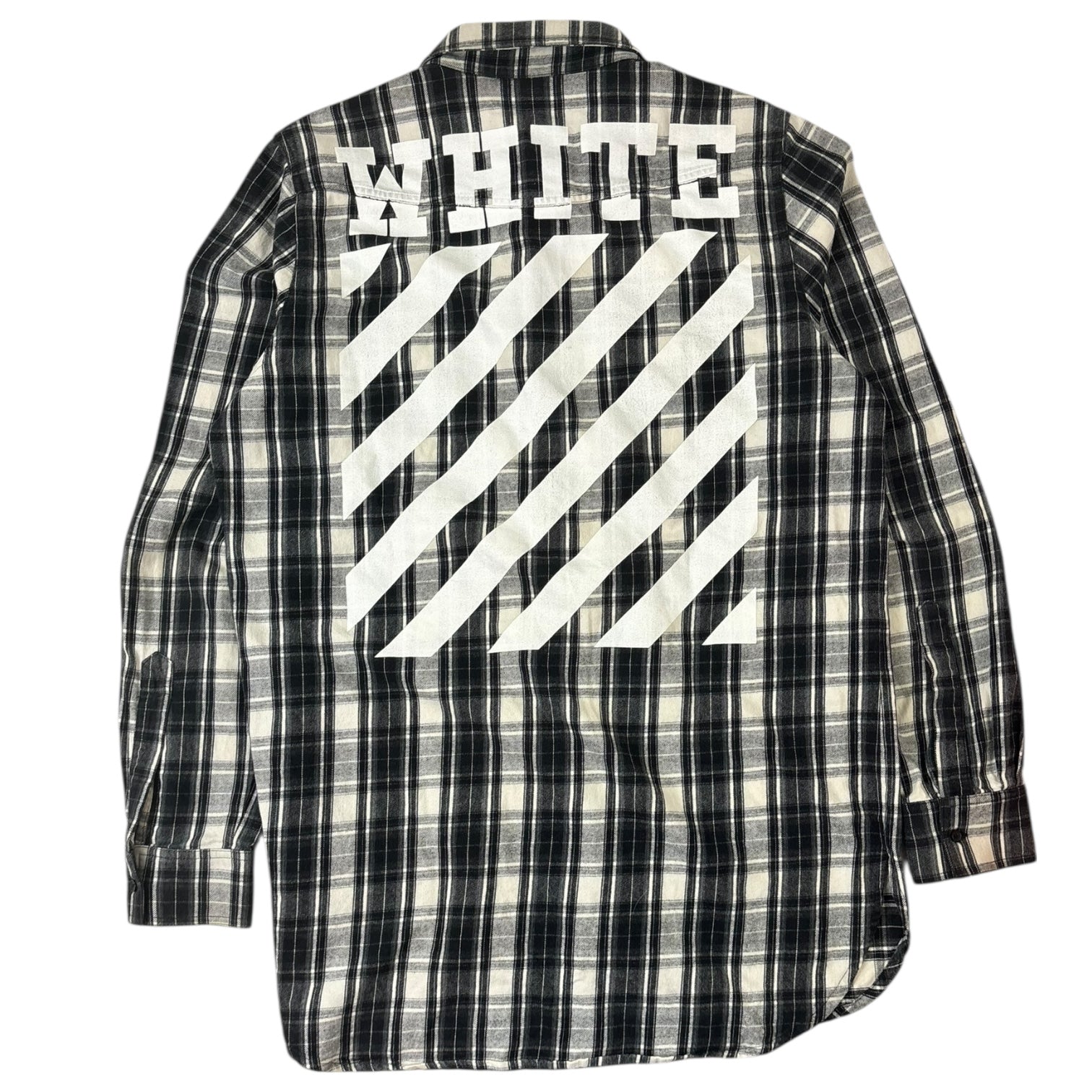 Off-White SS16 Checkered Flannel Shirt Black