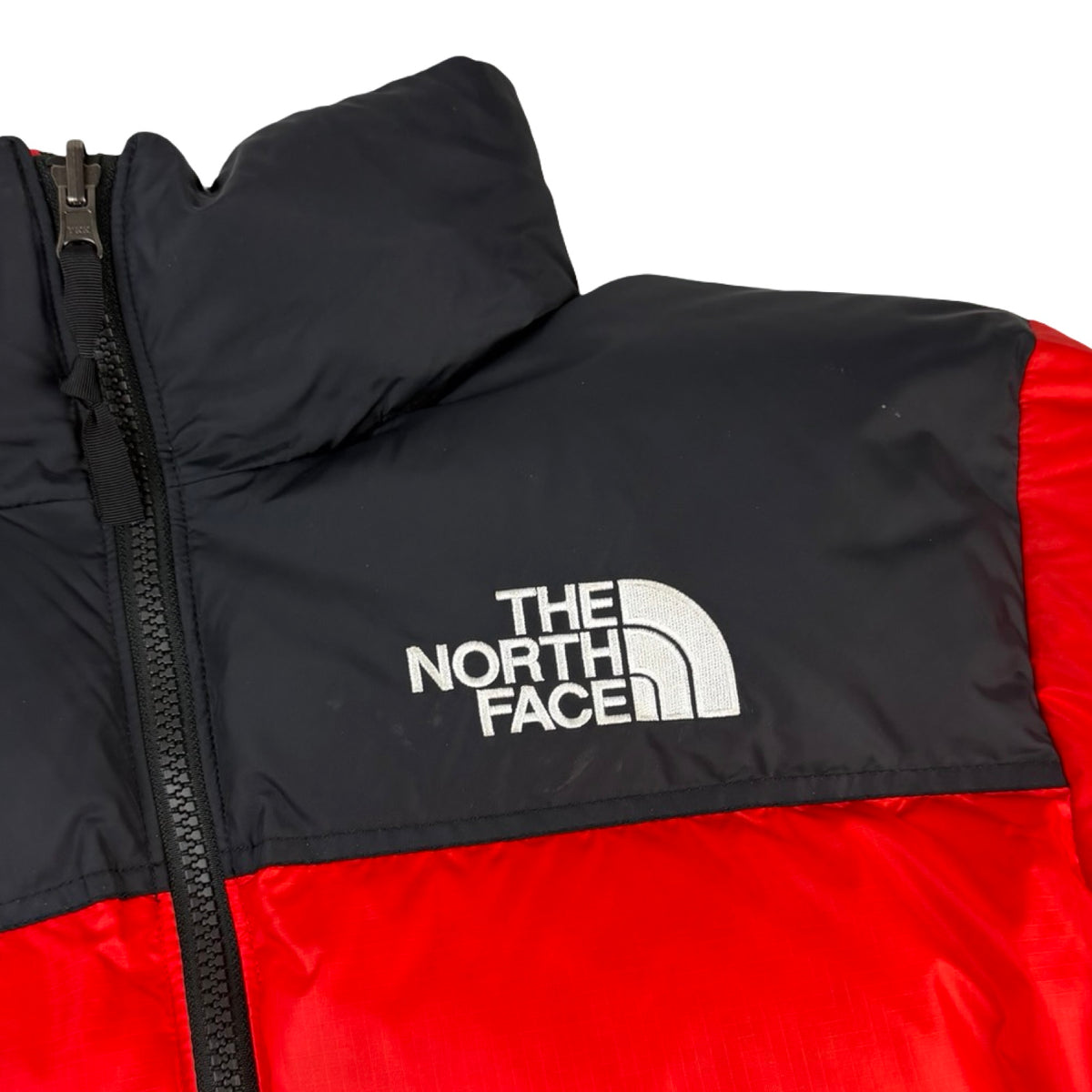 The North Face Nuptse 700 Down Fill Puffer Jacket Red