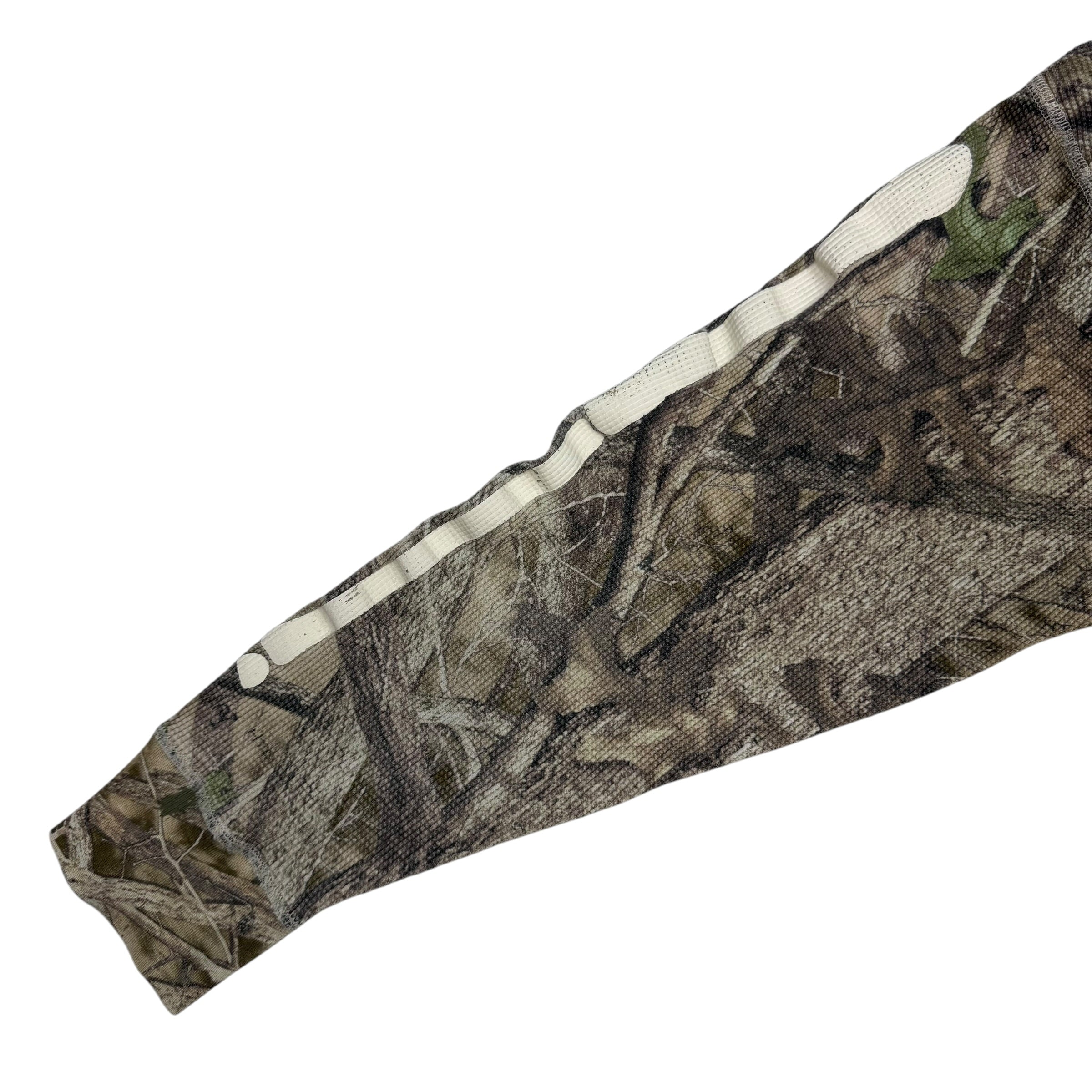 Supreme Hanes Bones Thermal Crew Woodland Camo