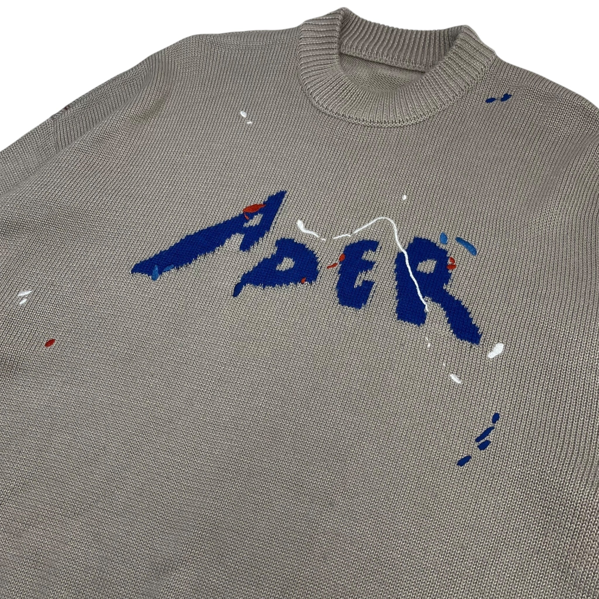 Ader Error Knit Splatter Sweater