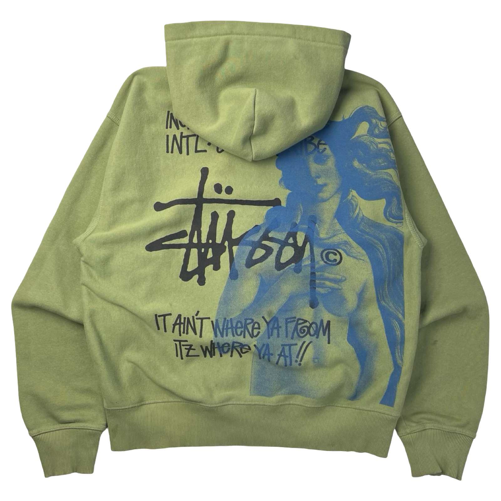 Stussy IST Venus Full-Zip Pullover Hoodie Green